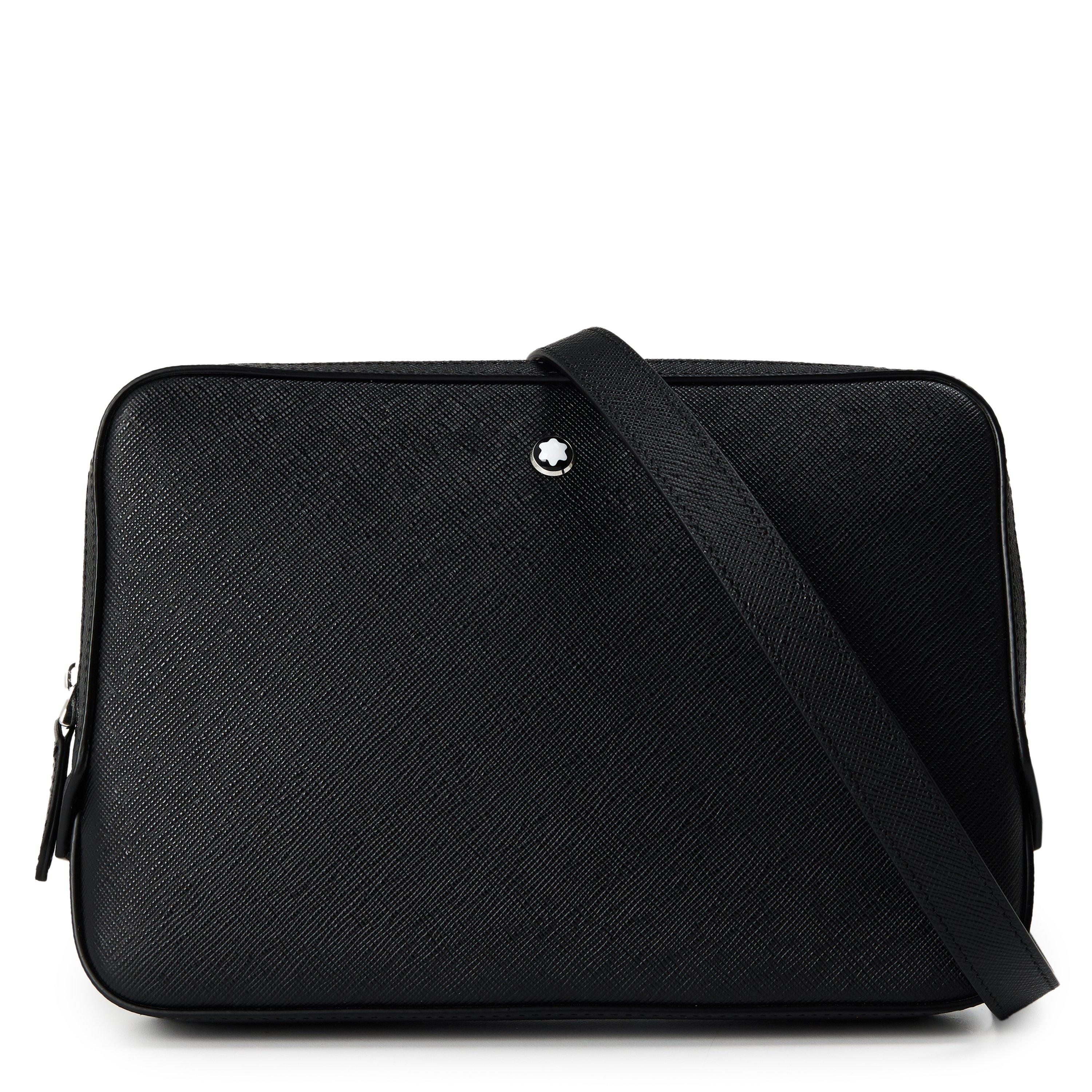 Montblanc Men's Mini Messenger Crossbody Bag - Black