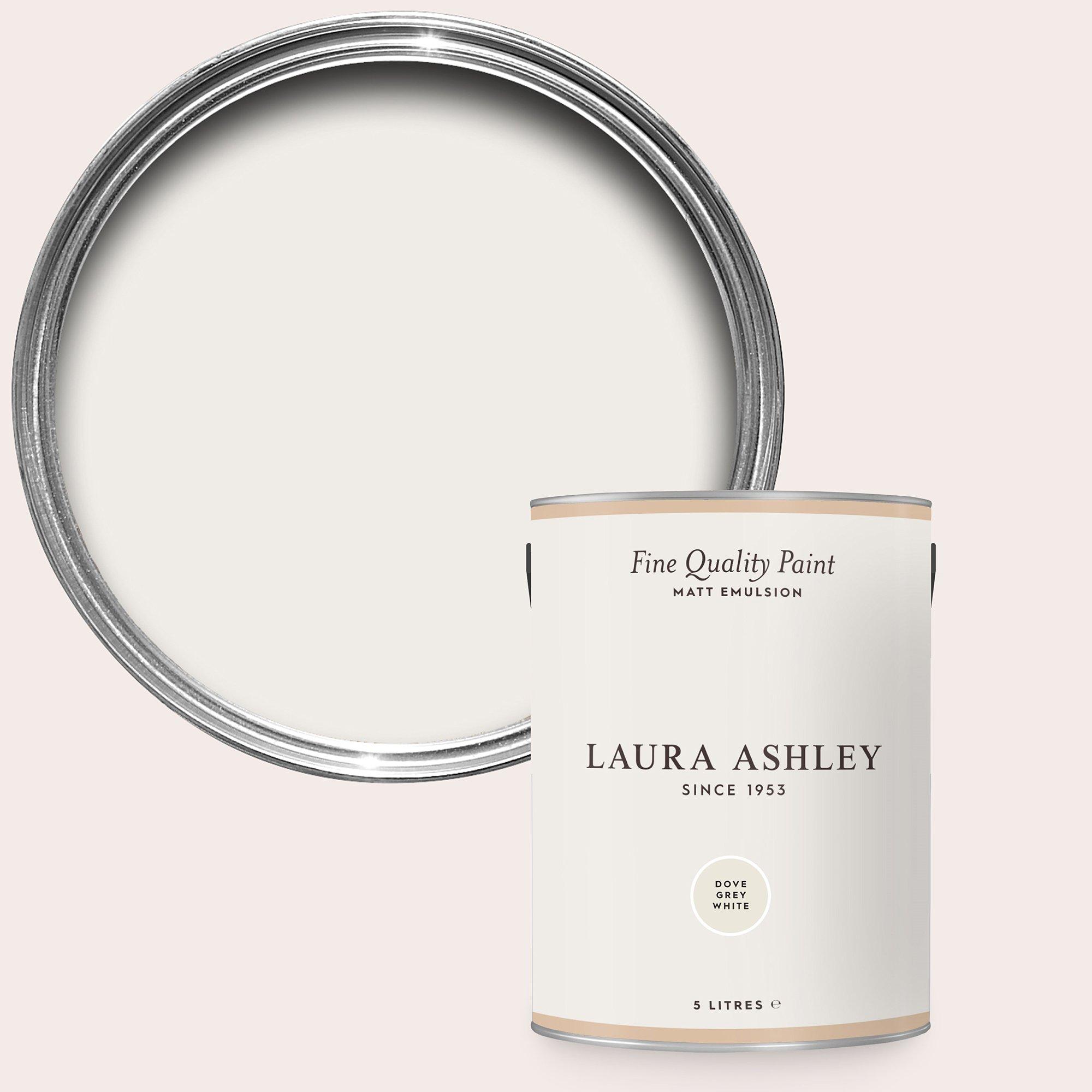 Laura Ashley  Matt Emulsion Paint - Dove Grey White - 2.5L