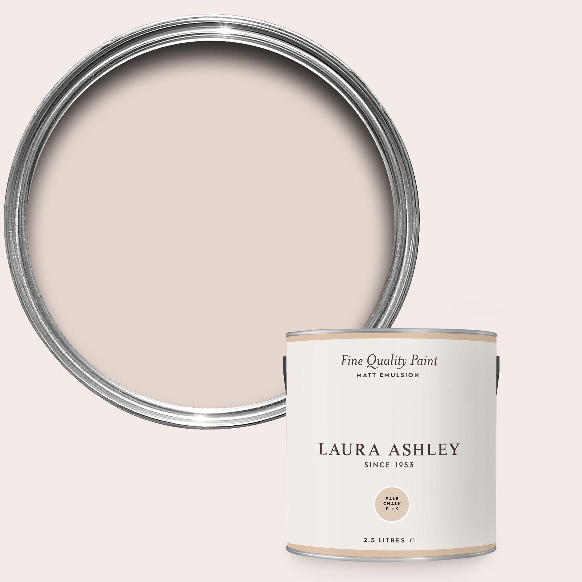 Laura Ashley  Matt Emulsion Paint - Pale Chalk Pin - Pale Chalk Pink - 2.5L