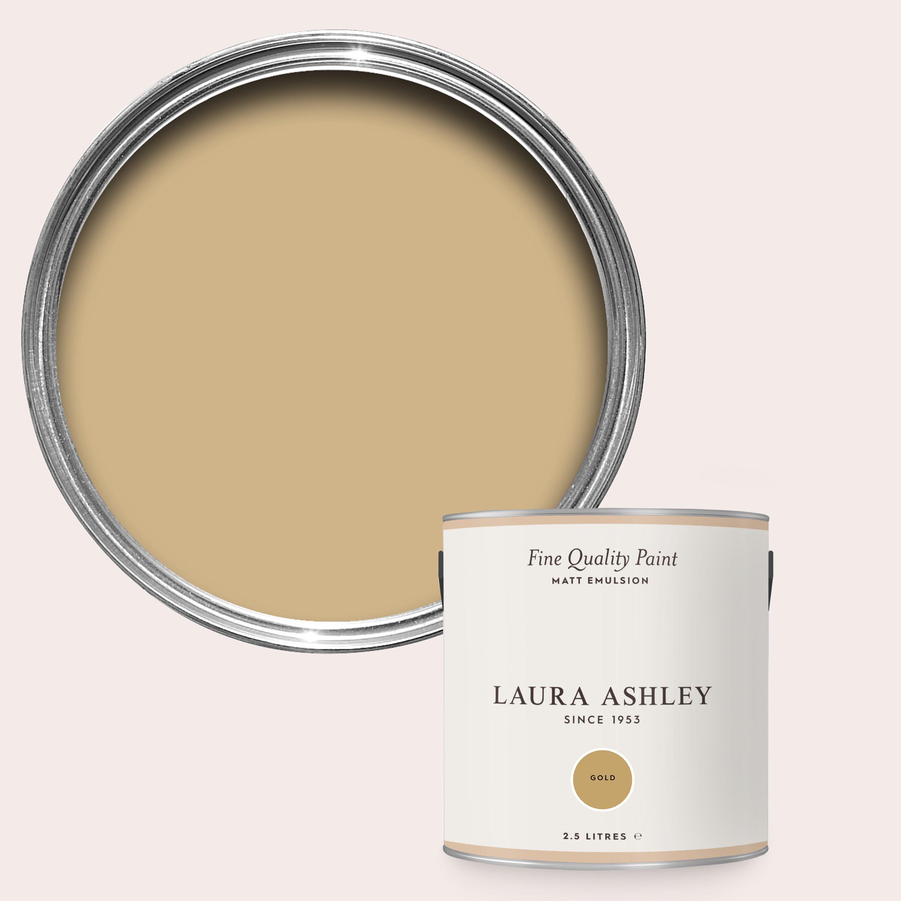 Laura Ashley Laura Ashley Matt Emulsion Paint - Gold