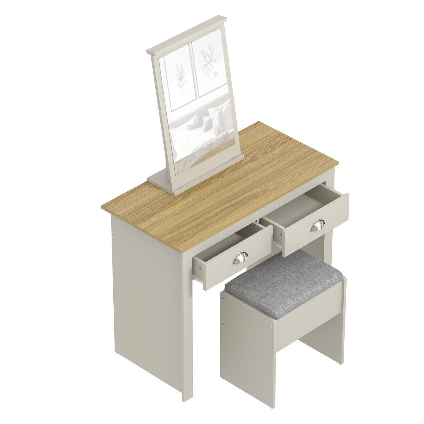 Grey - Jack Wills - Lancaster 2 Drawer Dressing Table Set - 5