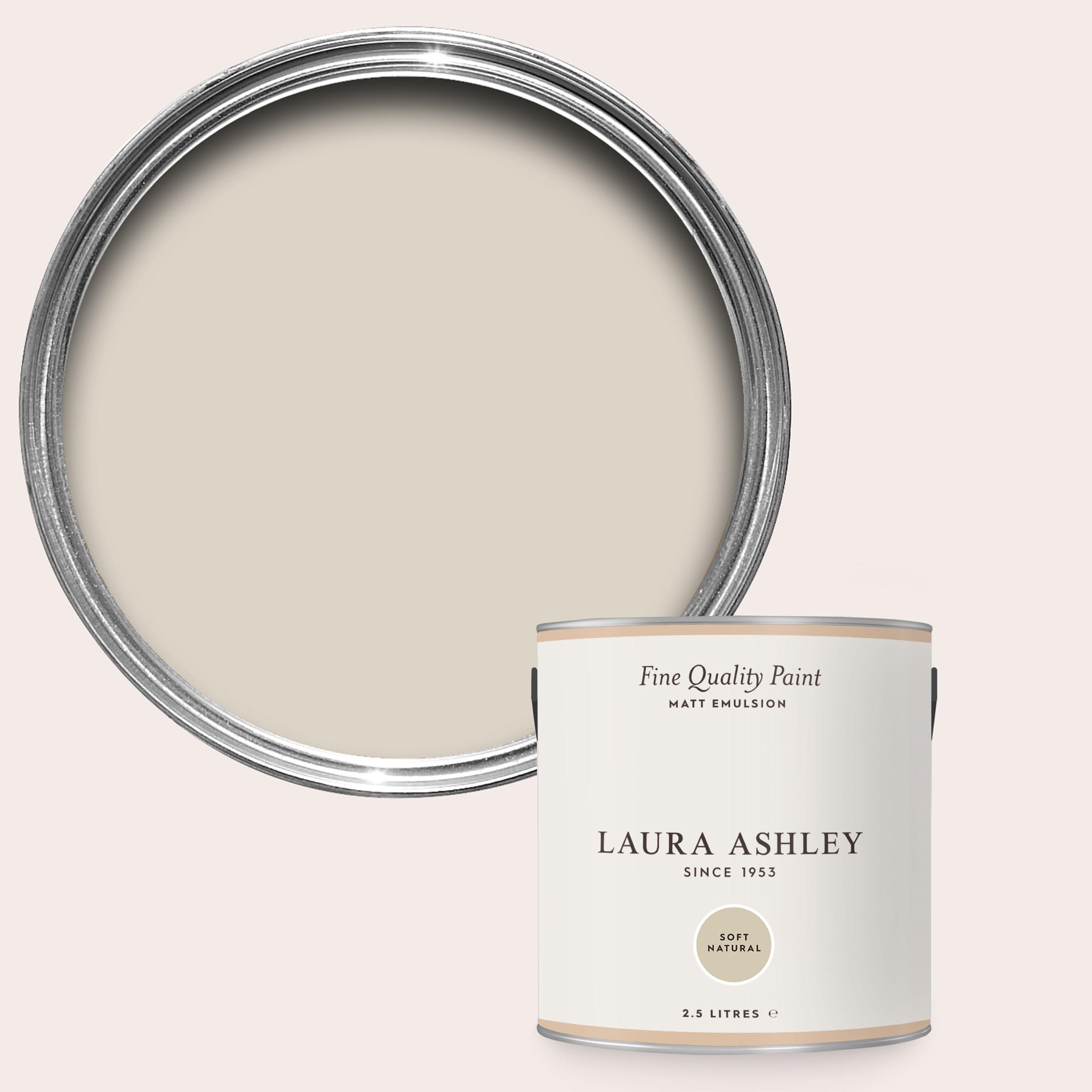 Laura Ashley  Matt Emulsion Paint - Soft Natural - 5L