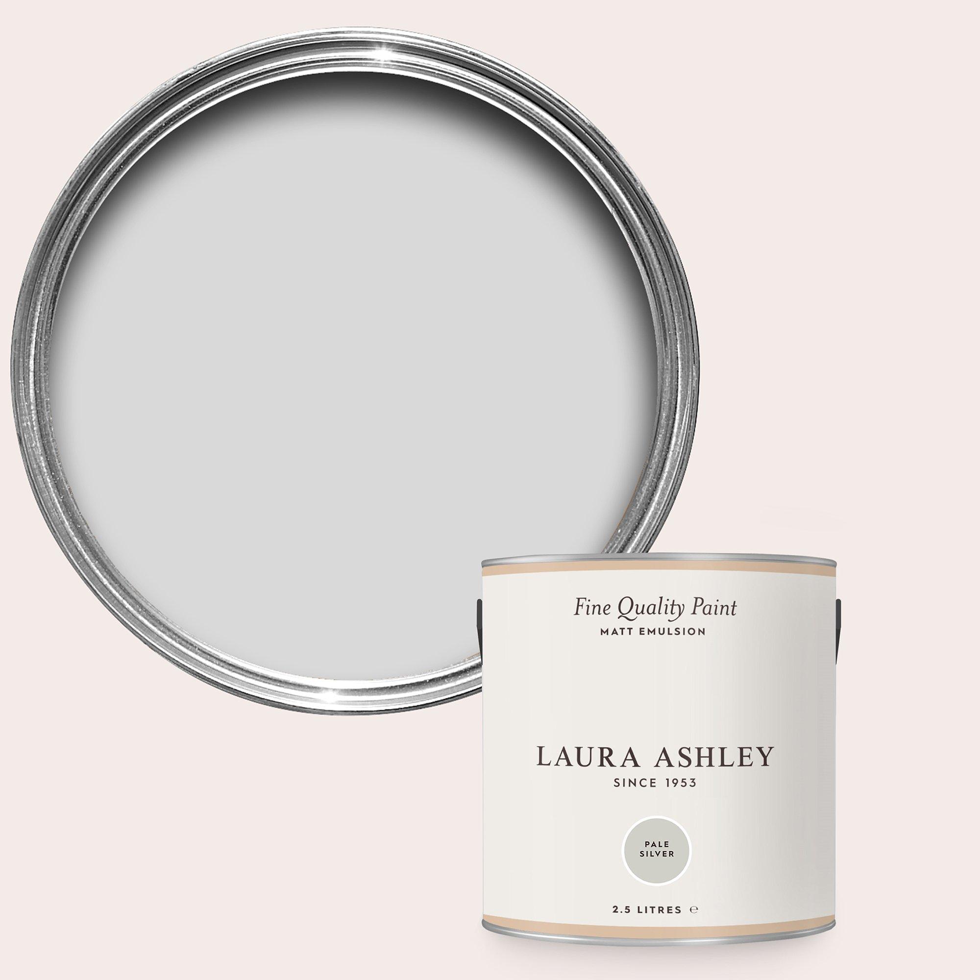 Pale Silver - Laura Ashley - Laura Ashley Matt Emulsion Paint  - Pale Silver - 1