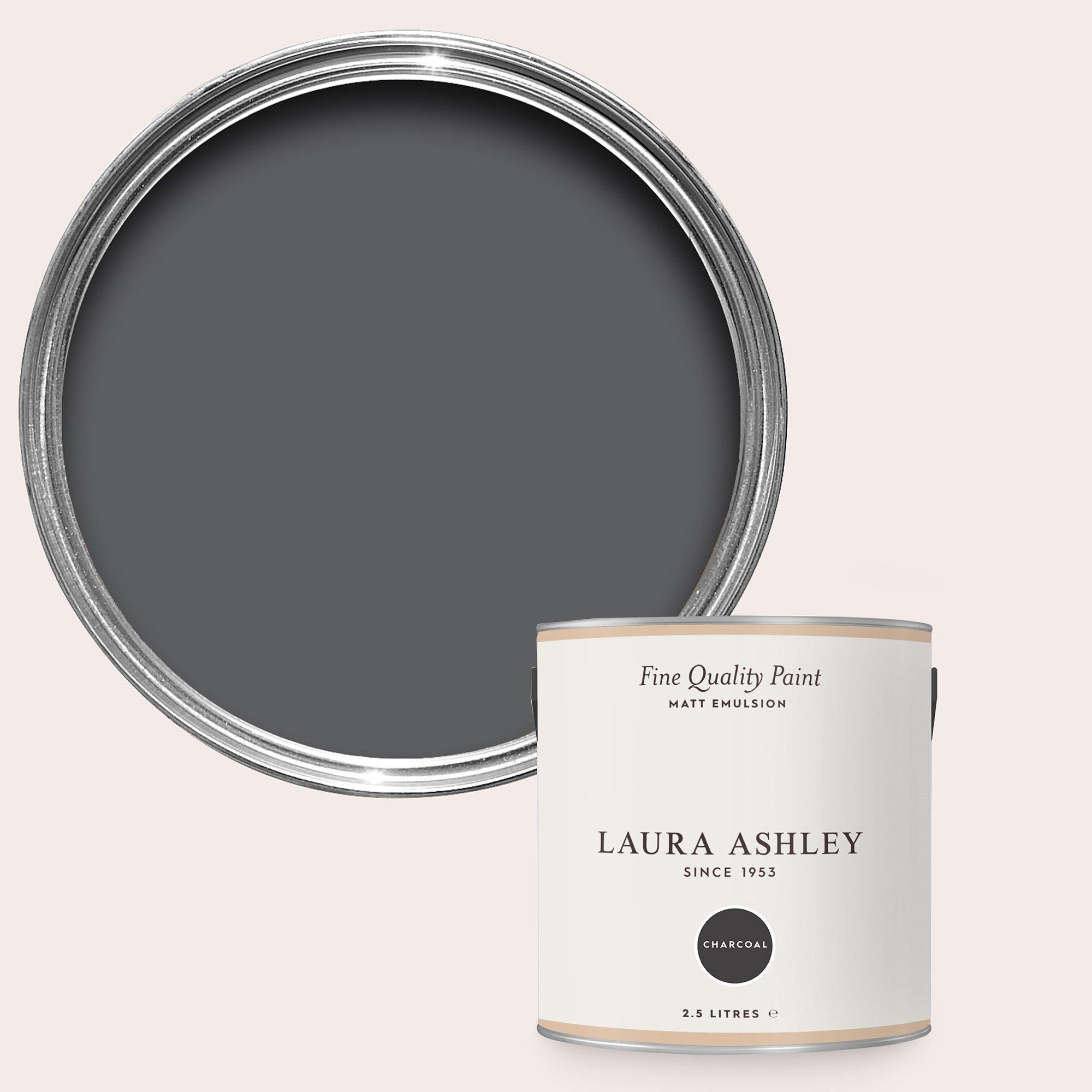 Charcoal - Laura Ashley - Laura Ashley Matt Emulsion Paint  - Charcoal - 1