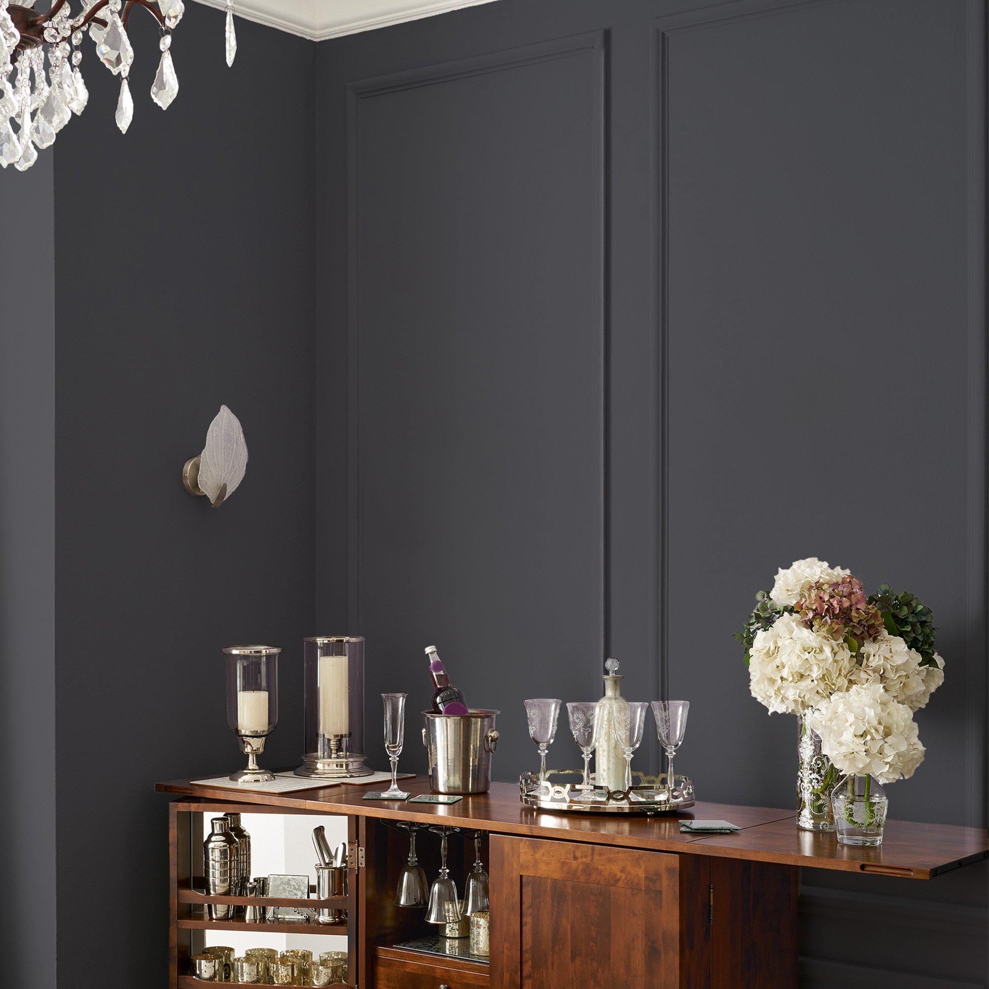 Charcoal - Laura Ashley - Laura Ashley Matt Emulsion Paint  - Charcoal - 2