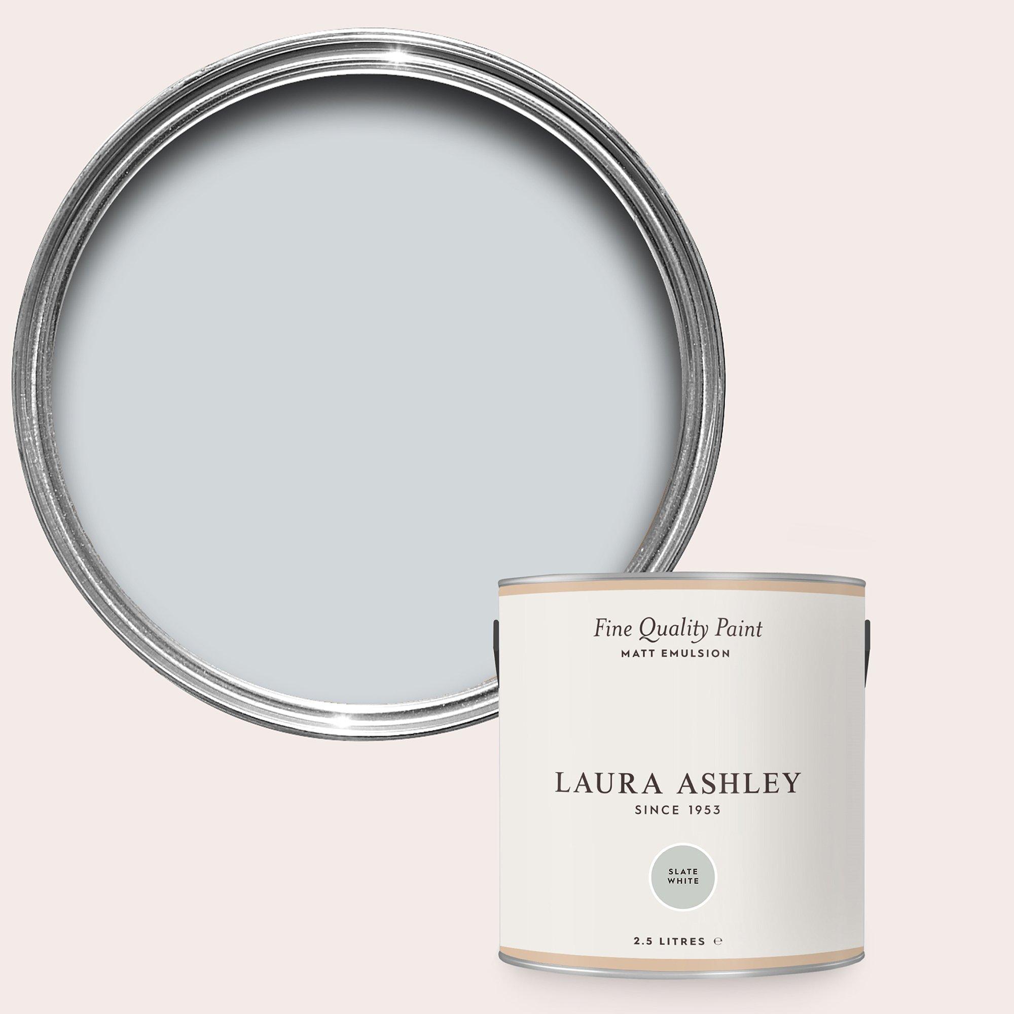 Slate White - Laura Ashley - Laura Ashley Matt Emulsion Paint  - Slate White - 1