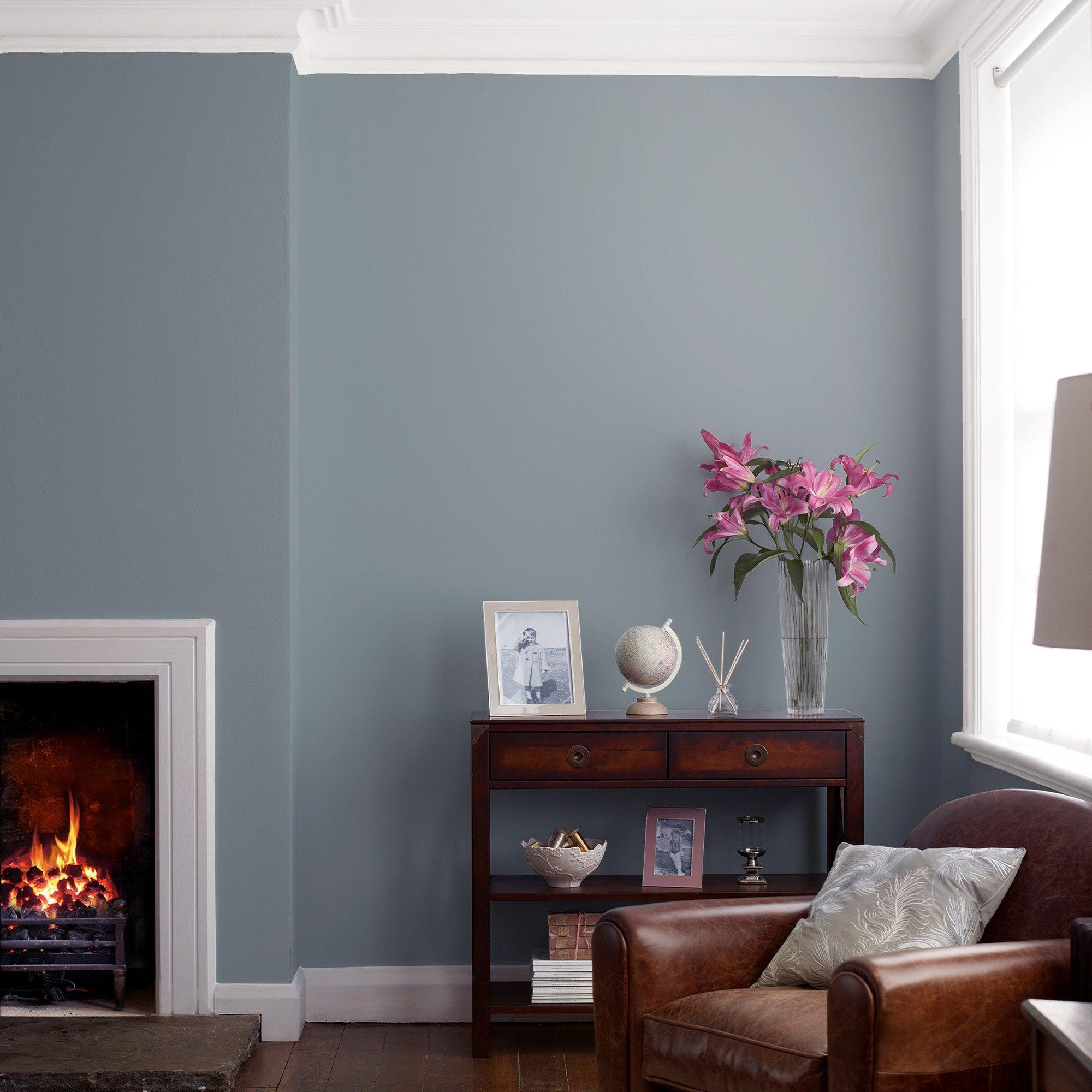 Chalk Blue - Laura Ashley - Laura Ashley Matt Emulsion Paint  - Chalk Blue - 2