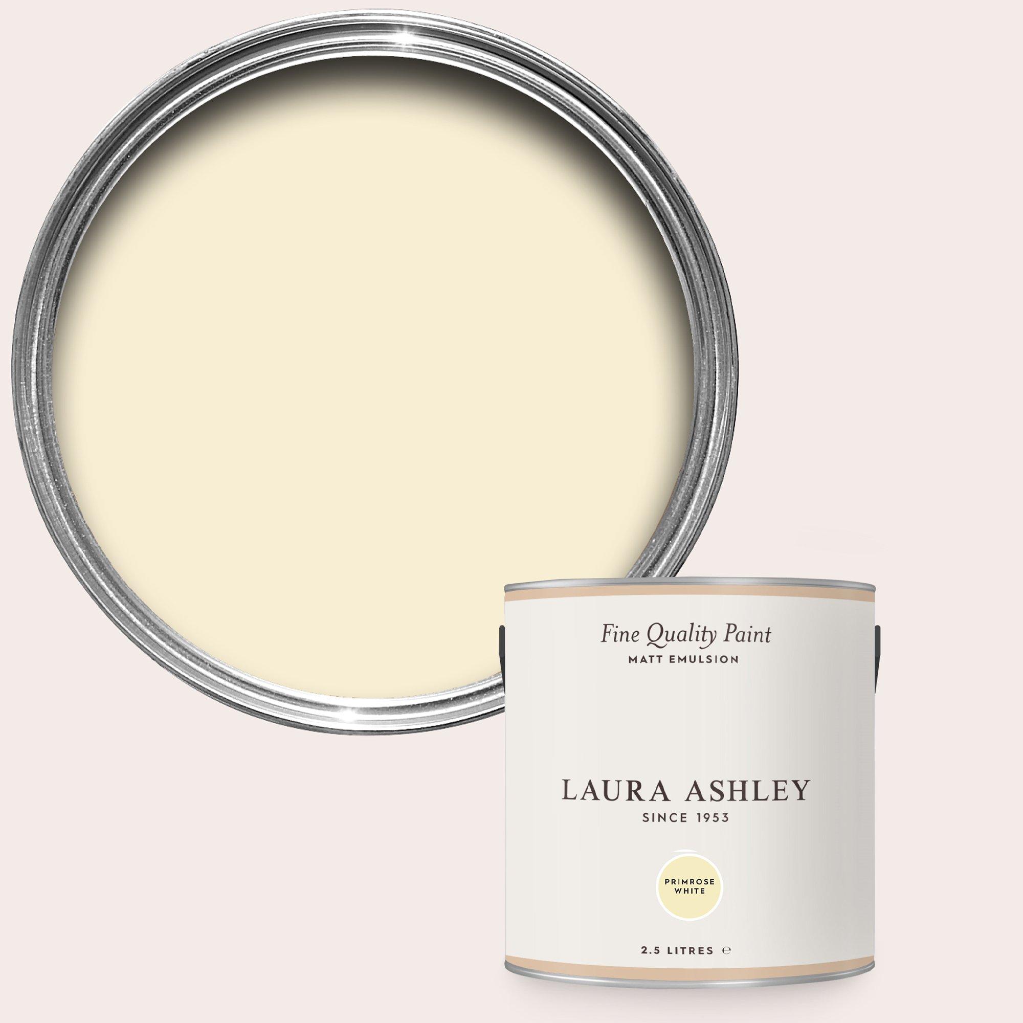 Laura Ashley  Matt Emulsion Paint - Primrose White - 5L