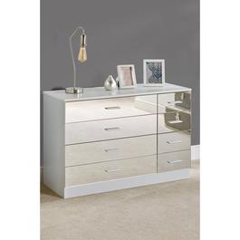 Homelife Coniston Mirrored 8 Drawer Drawers