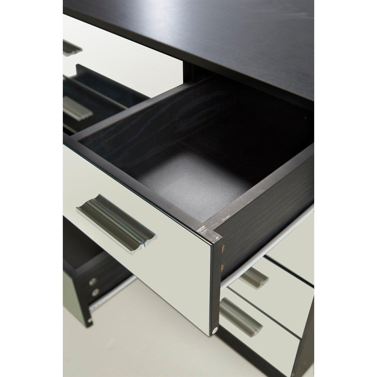 Black - Homelife - Coniston Mirrored 8 Drawer Drawers - 6