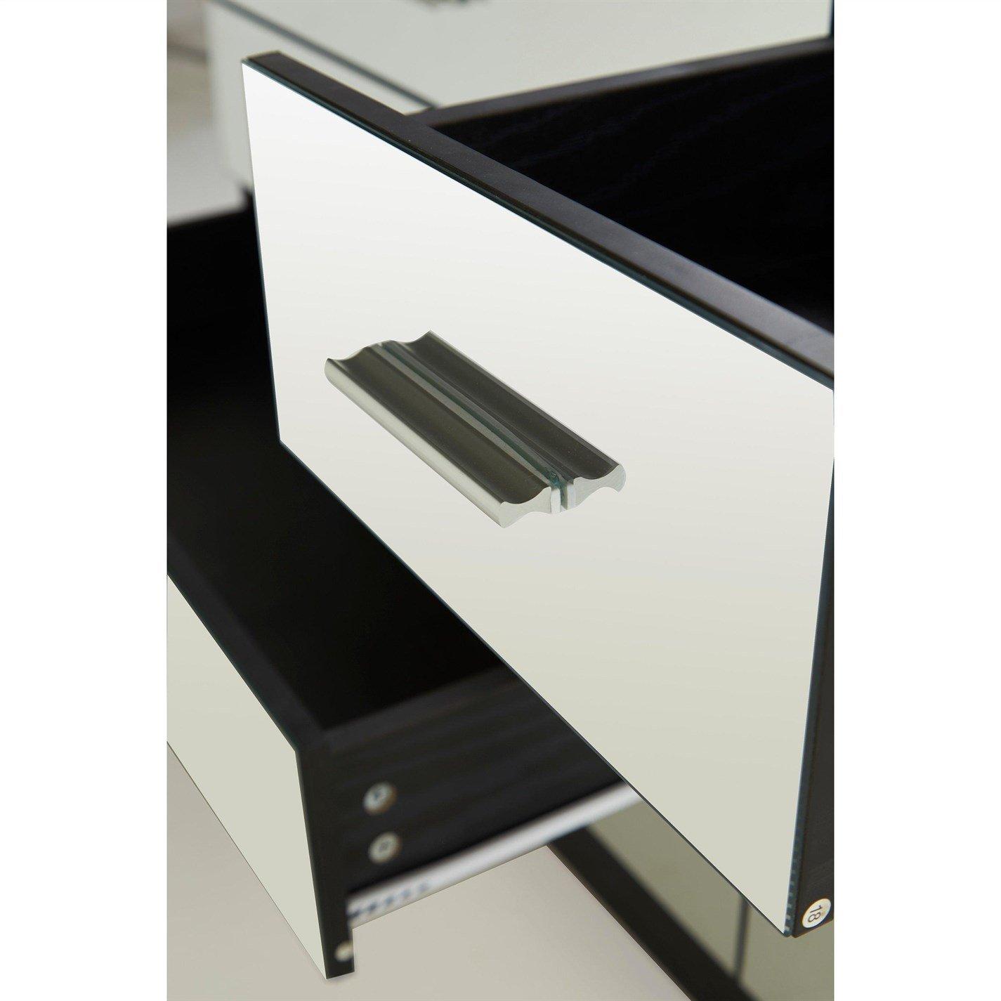 Black - Homelife - Coniston Mirrored 8 Drawer Drawers - 7