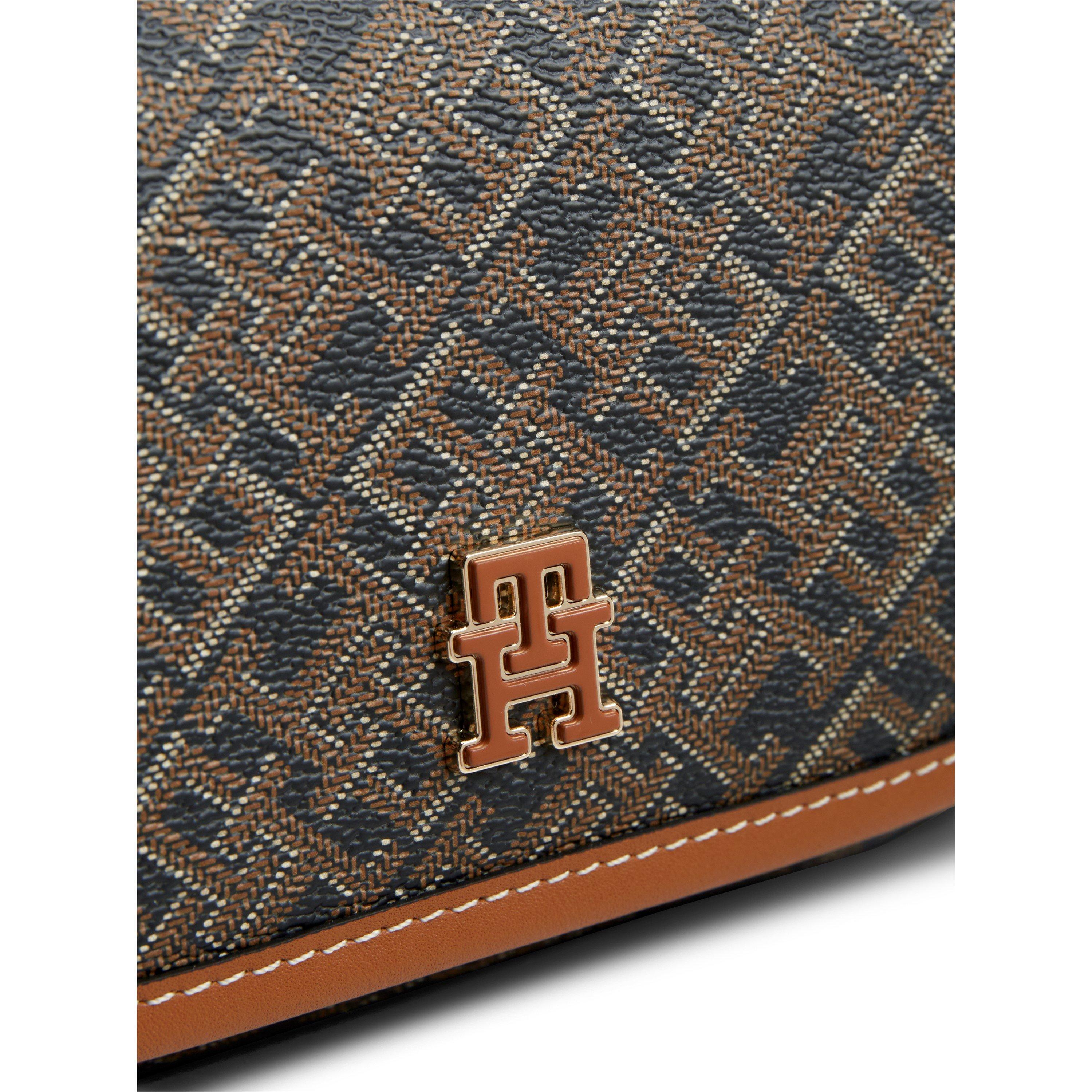 Black Mix - Tommy Hilfiger - Women's Monogram Saddle Bag - 2