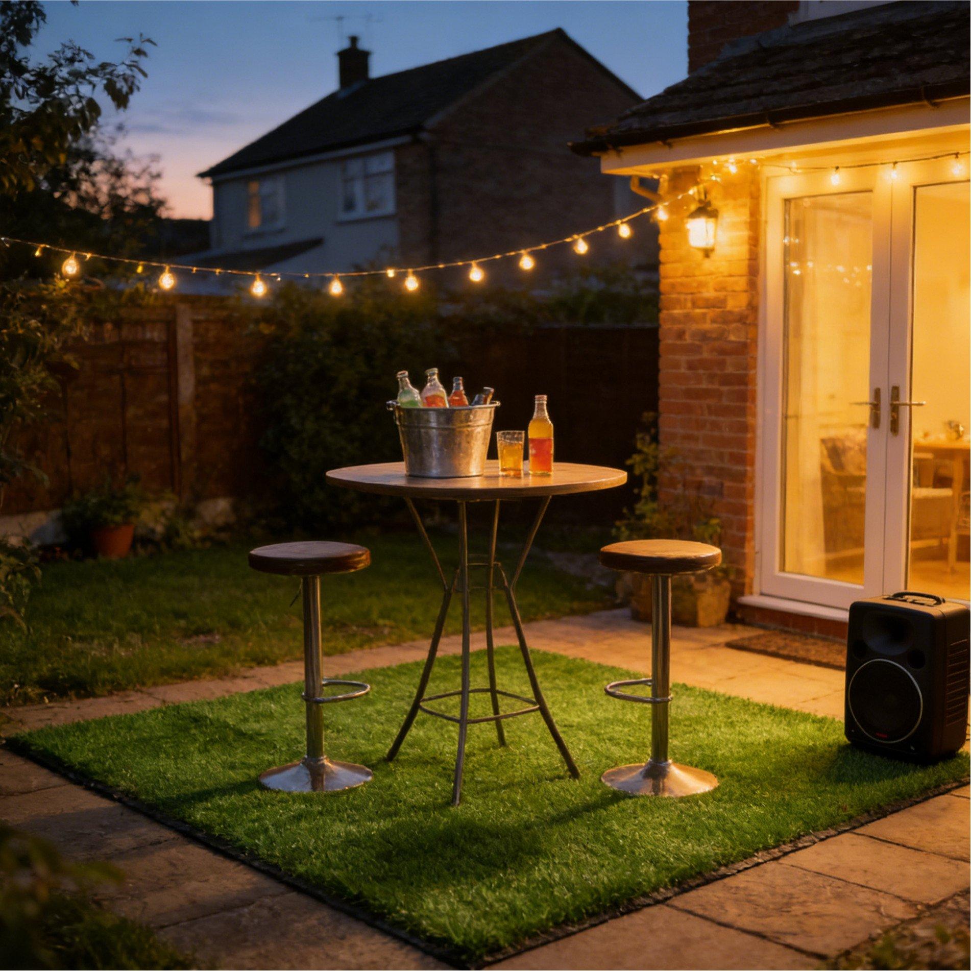 Green - Breeins - 20mm Artificial Grass Turf with Edge Binding - 12