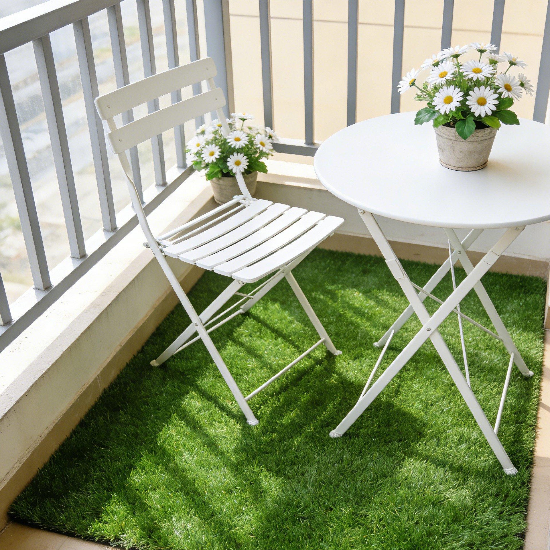 Green - Breeins - 20mm Artificial Grass Turf with Edge Binding - 9