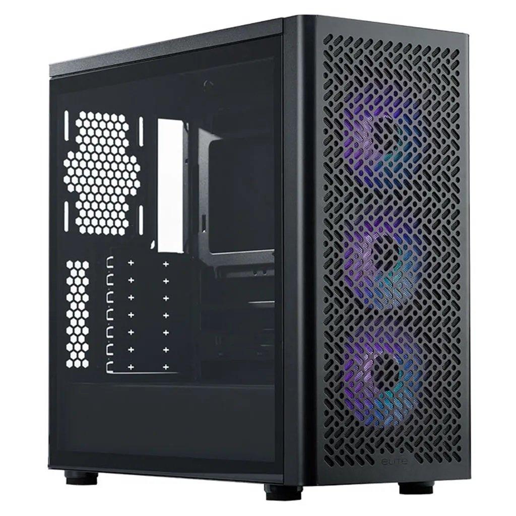 Black - Cooler Master - Cooler Master Elite 502 Midi Tower Black - 1
