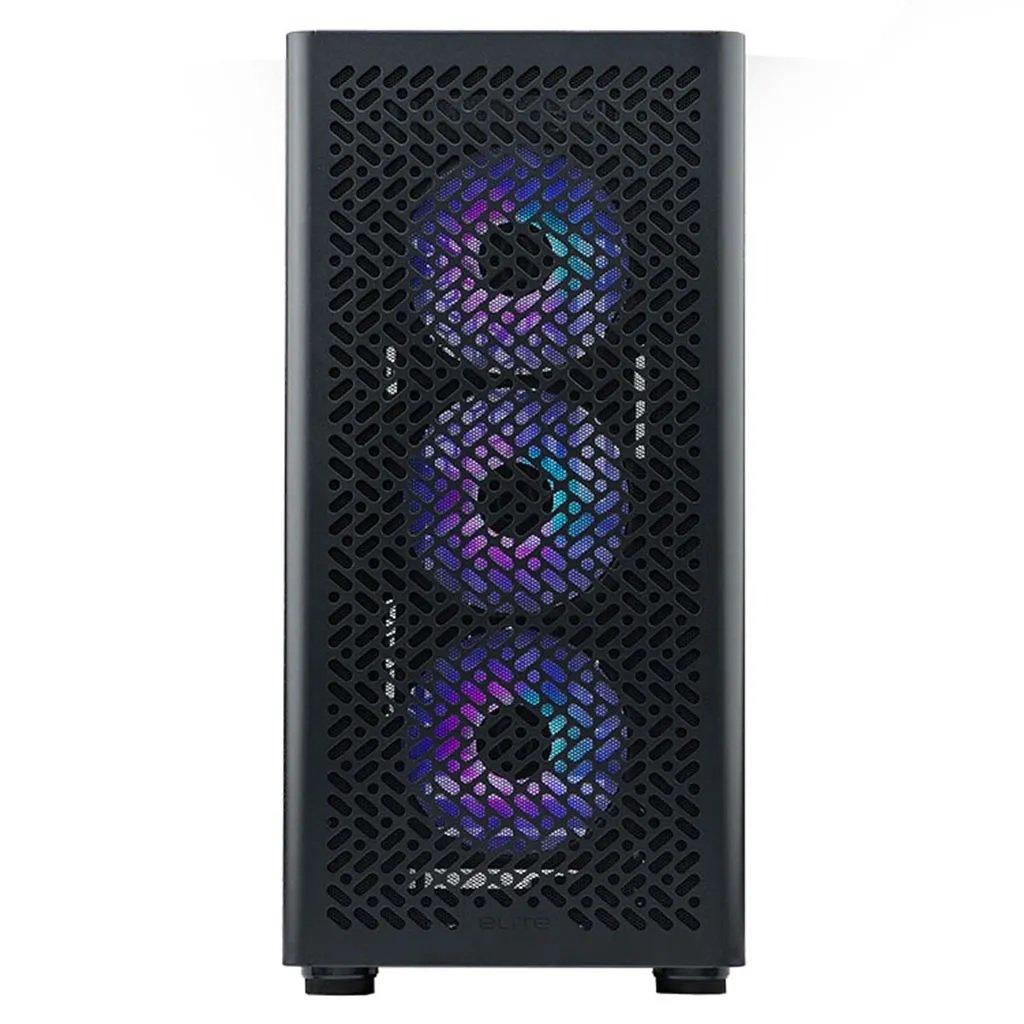 Black - Cooler Master - Cooler Master Elite 502 Midi Tower Black - 3