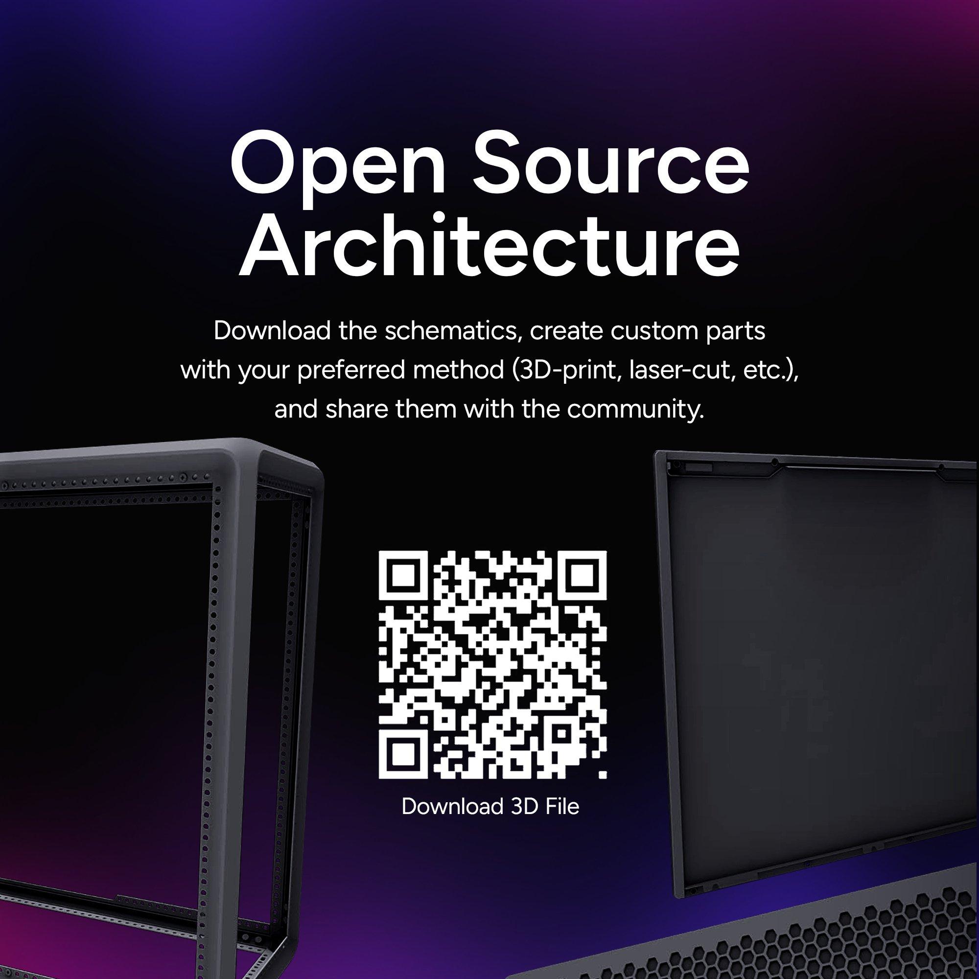 Black - Cooler Master - Master Frame 500 Mesh ARGB Computer Case - 12
