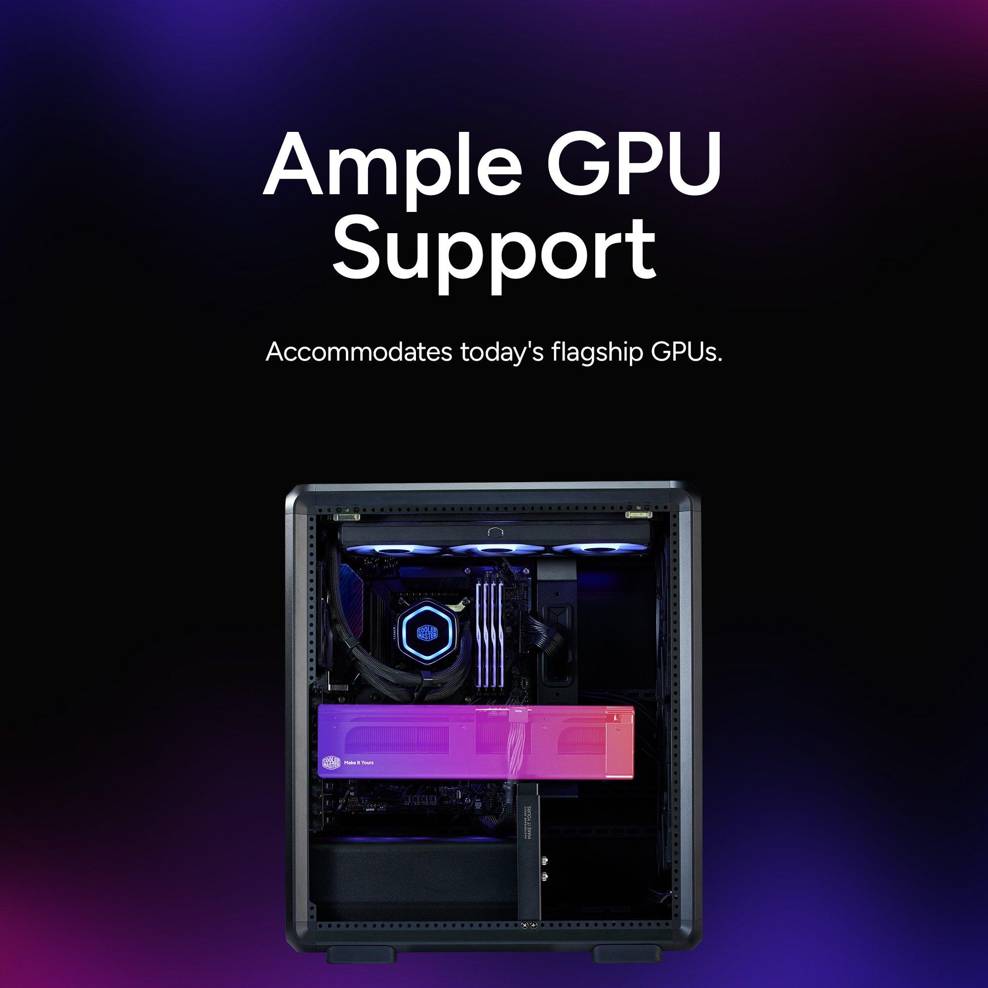 Black - Cooler Master - Master Frame 500 Mesh ARGB Computer Case - 8