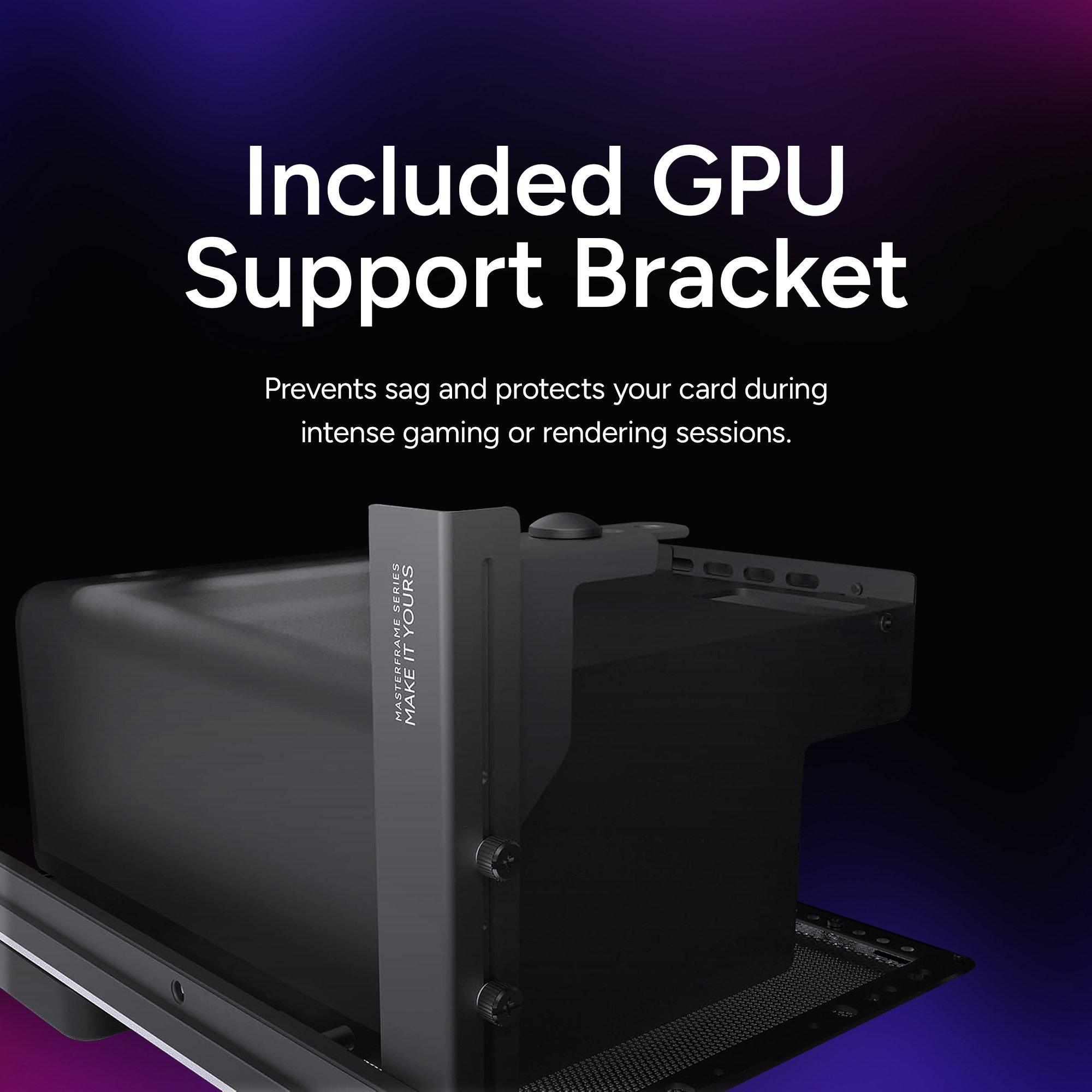 Black - Cooler Master - Master Frame 500 Mesh ARGB Computer Case - 10
