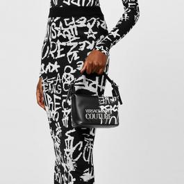 Versace Jeans Couture Graffiti Saffiano Shoulder Bag