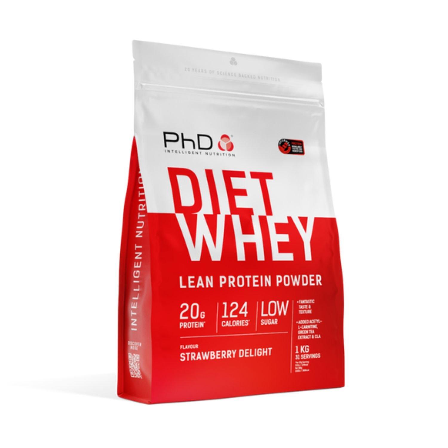Phd  Diet Whey 1 Kg - Strawberry Deli - 1kg