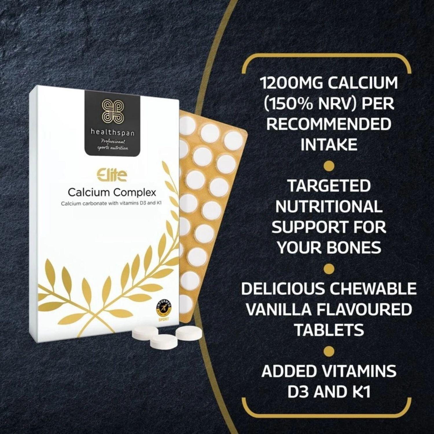 Neutral - Healthspan Elite - Healthspan Elite: Calcium Complex (120 tablets) - 3