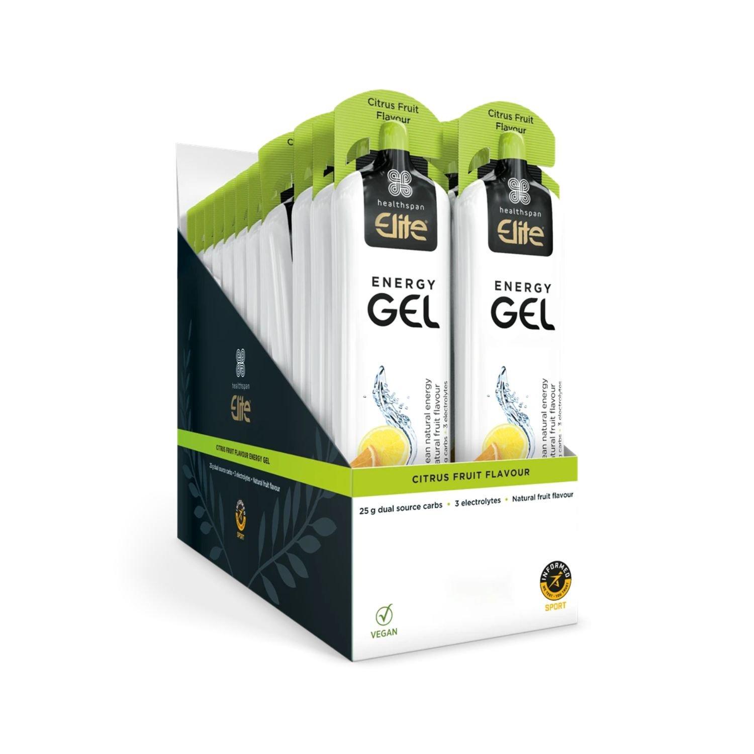 Citrus - Healthspan Elite - Healthspan Elite: Energy Gels (24 x 60g) - 1