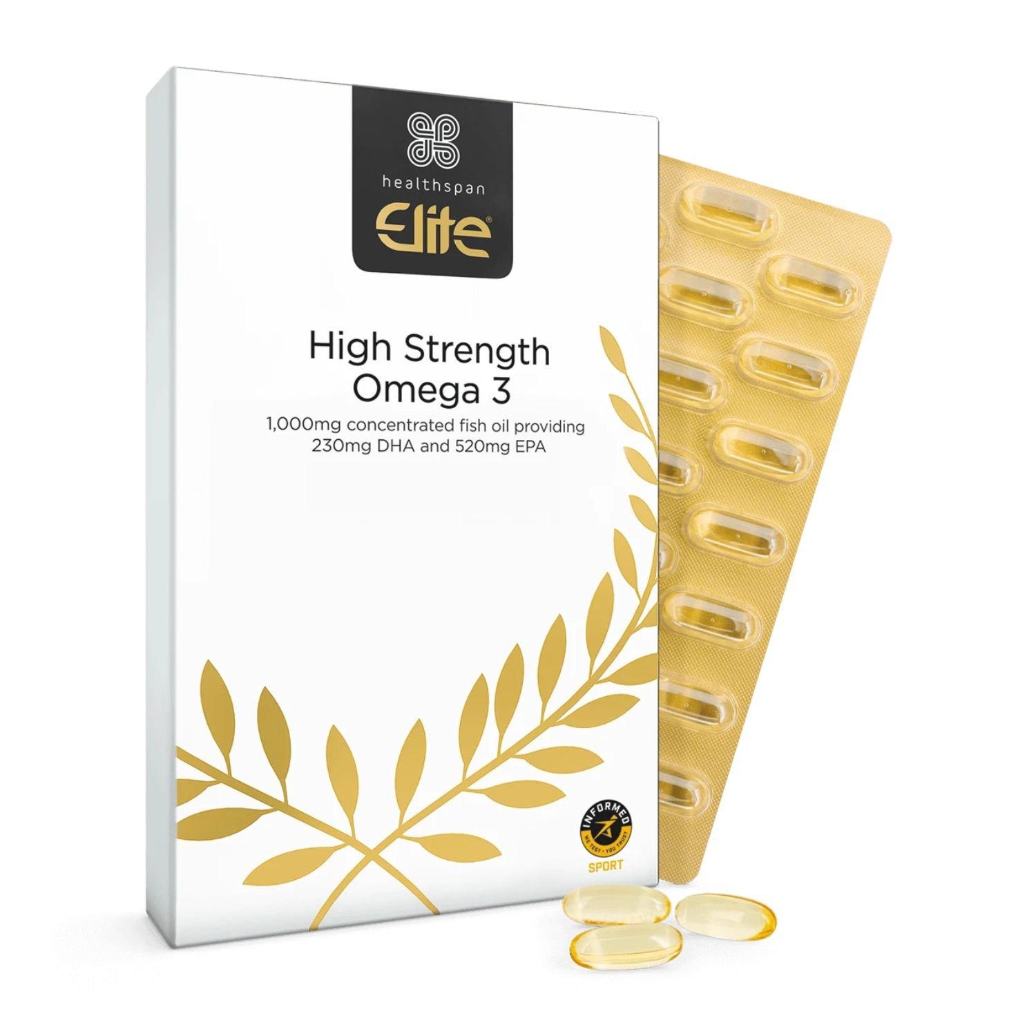 Healthspan Elite  High Strength Omega 3 (120 Capsules) - Neutral - 120 Capsul