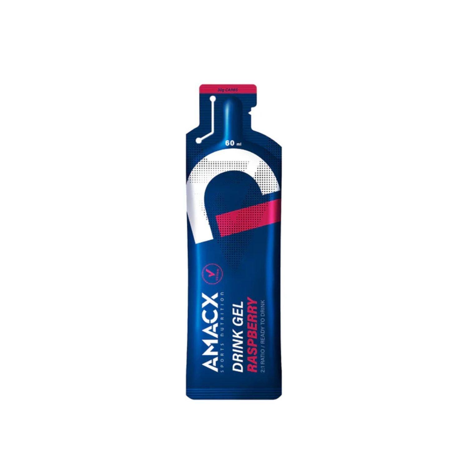 Amacx  Energy Drink Gel (12 X 60Ml) - Raspberry - Pack of 12