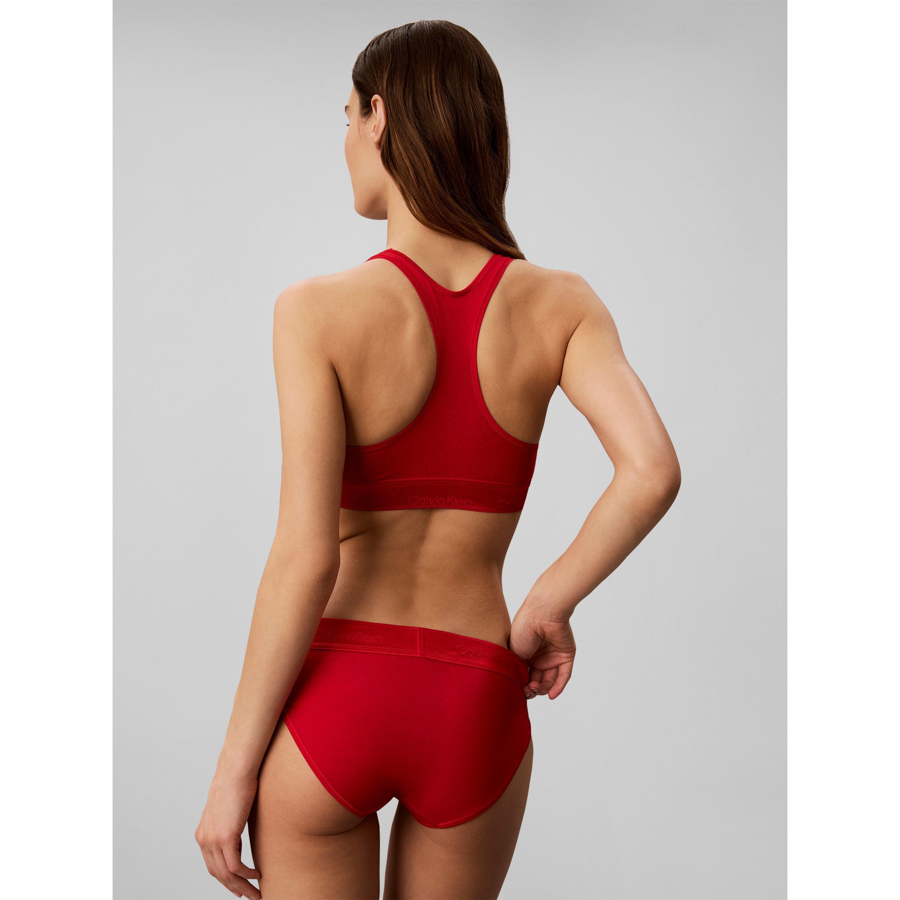 Goji Berry - Calvin Klein - Women's Modern Cotton Scoop Bralette - 7