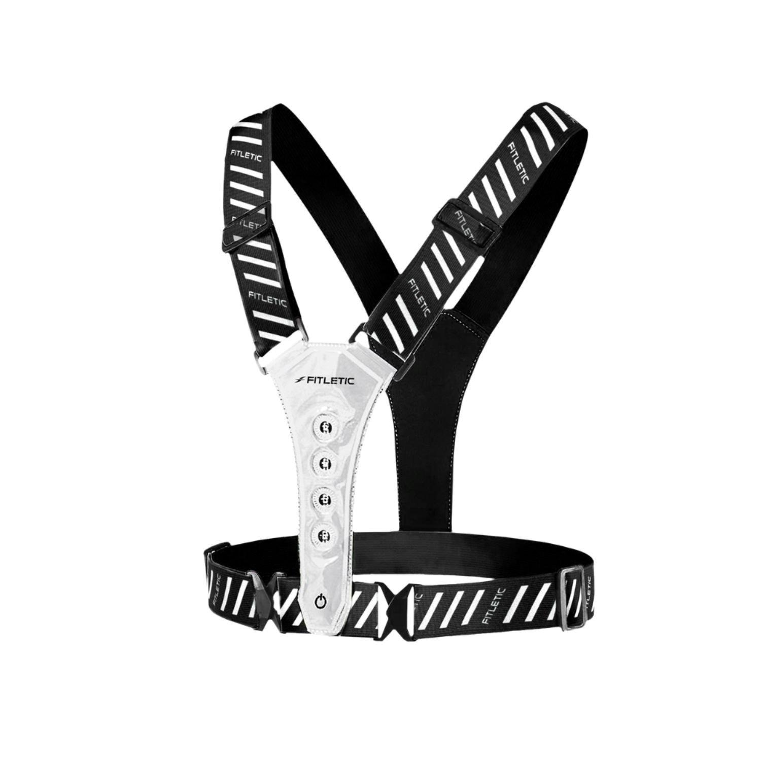 Fitletic  Fitletic: Lumi Led Vest - Black/Silver - Single