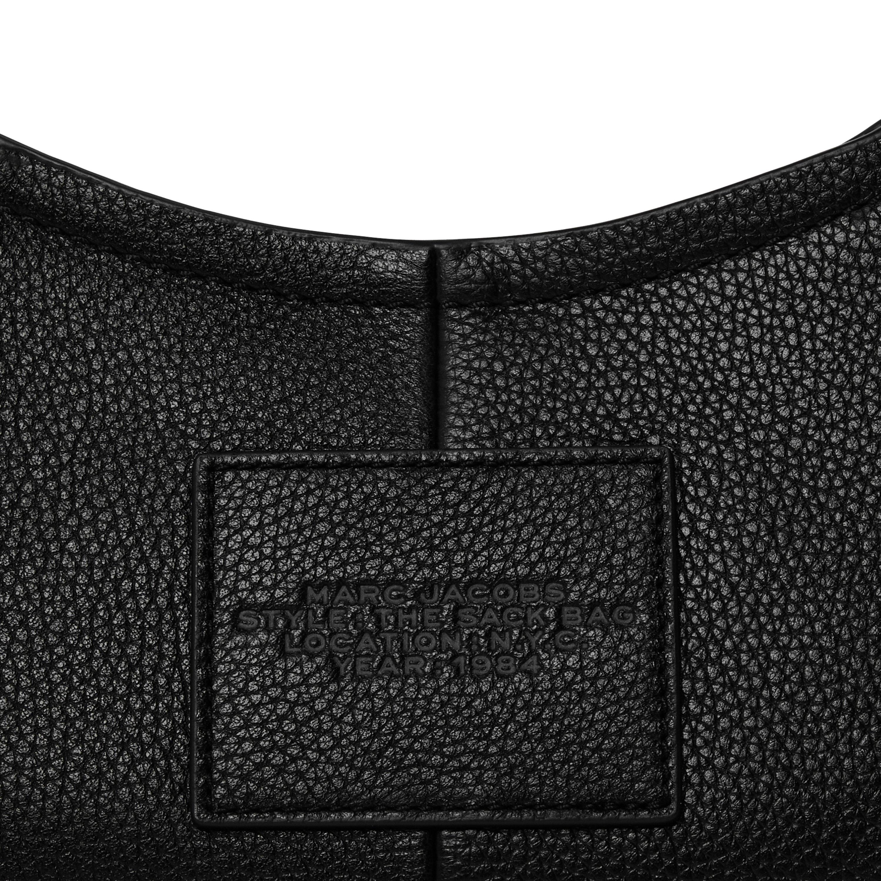 BLACK - Marc Jacobs - Women's Small Belted Sack Leather Shoulder Bag - 3