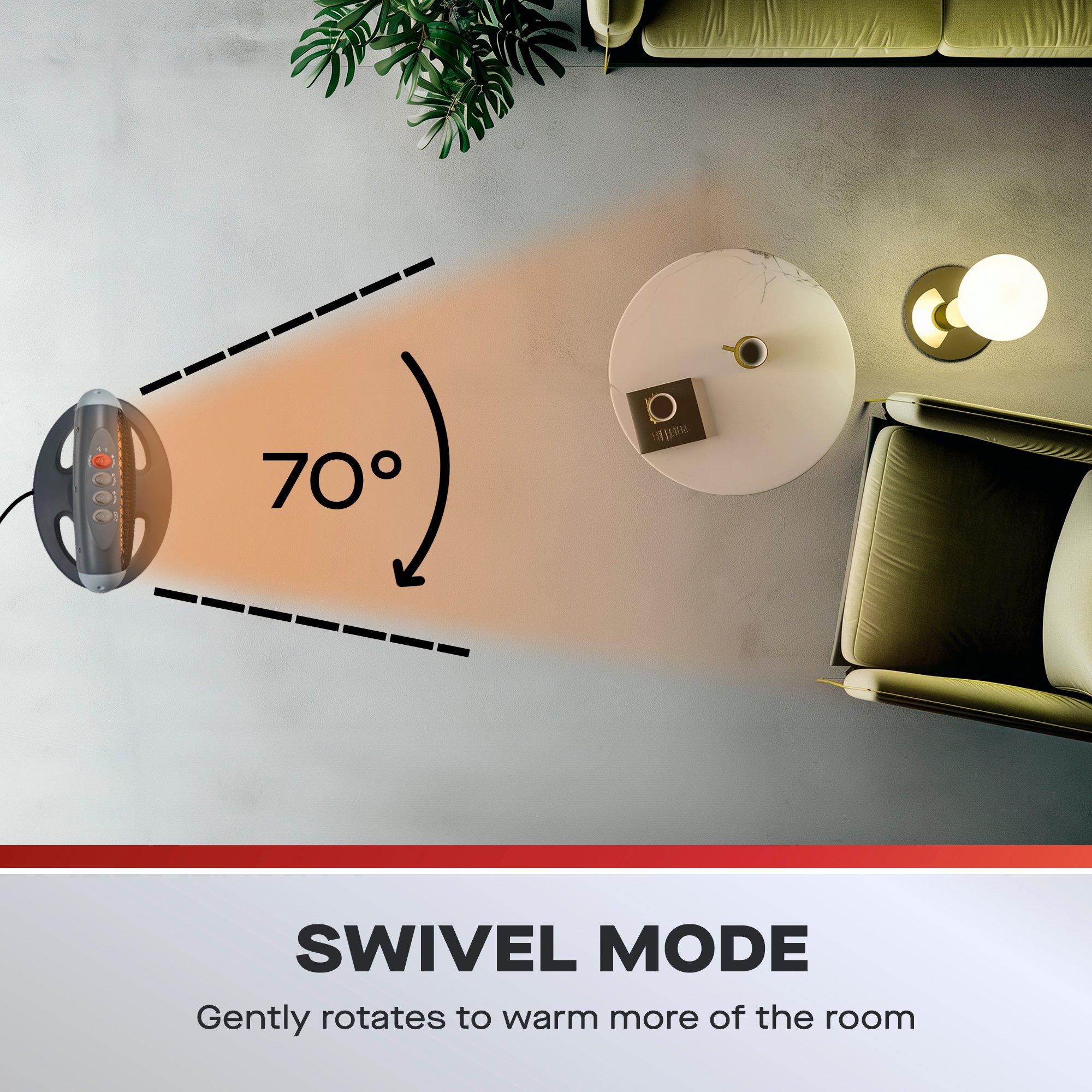 Grey - Daewoo Electricals - Halogen Heater - 6