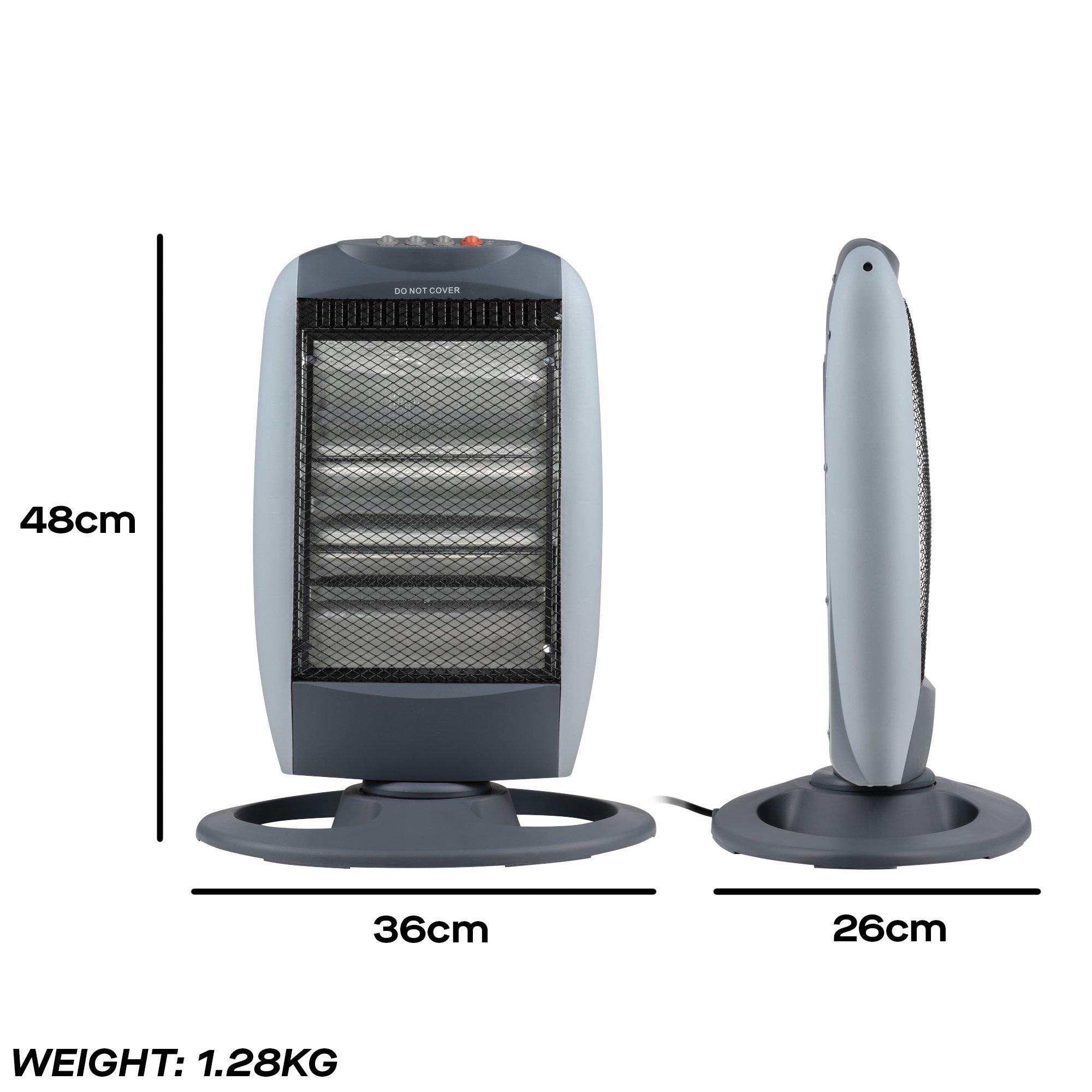 Grey - Daewoo Electricals - Halogen Heater - 7