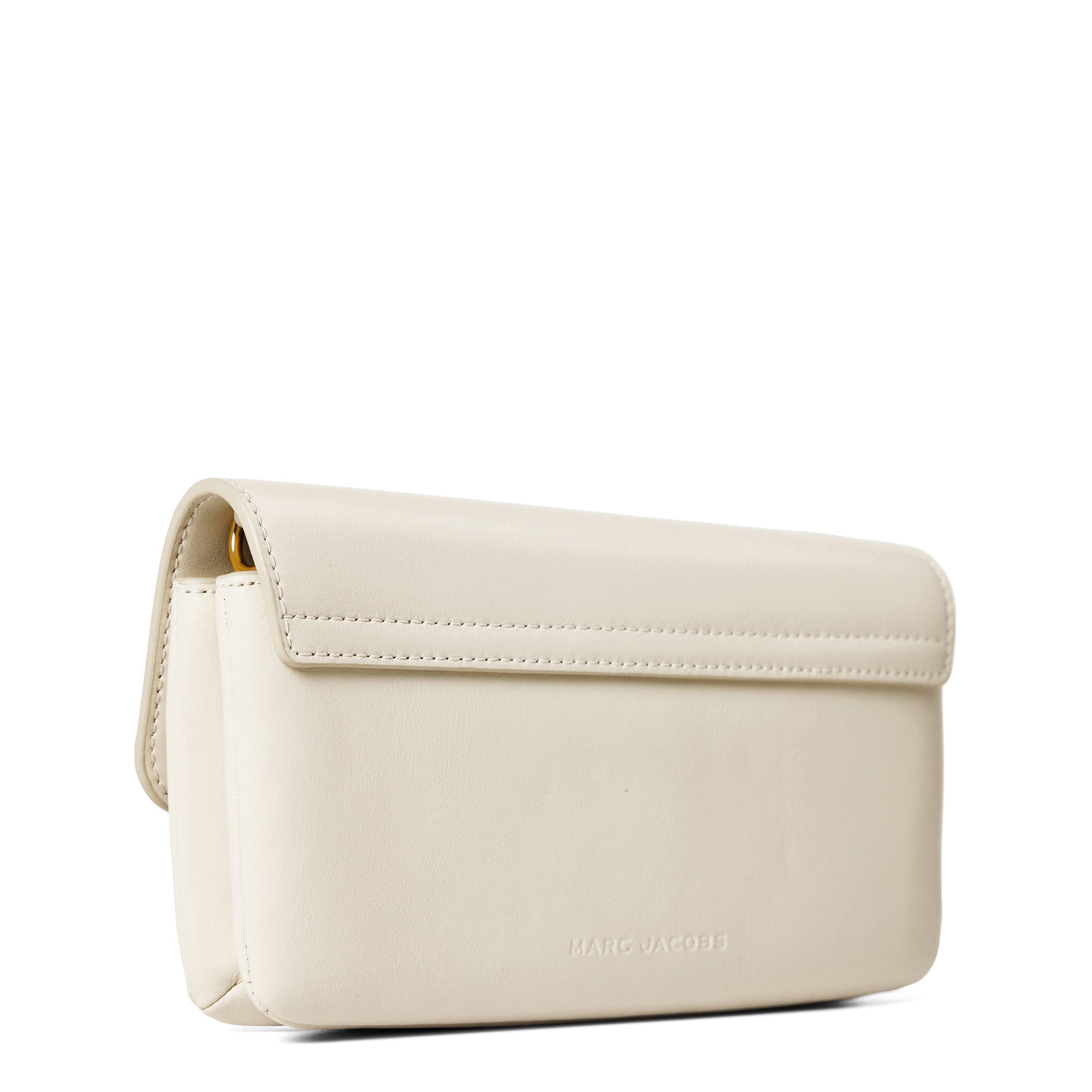 CLOUD WHITE - Marc Jacobs - Women's J Marc Chain Strap Leather Crossbody Bag - 2