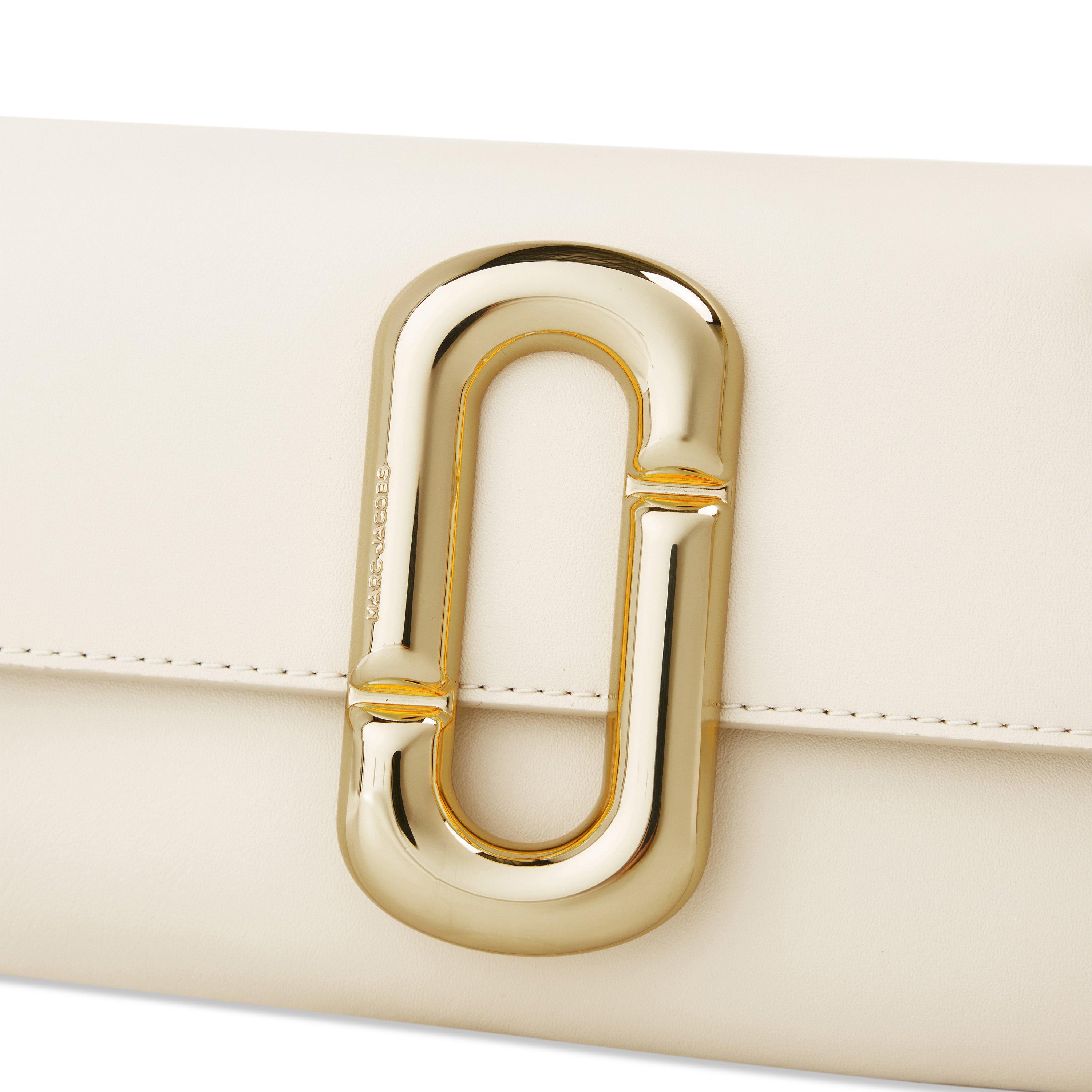 CLOUD WHITE - Marc Jacobs - Women's J Marc Chain Strap Leather Crossbody Bag - 3