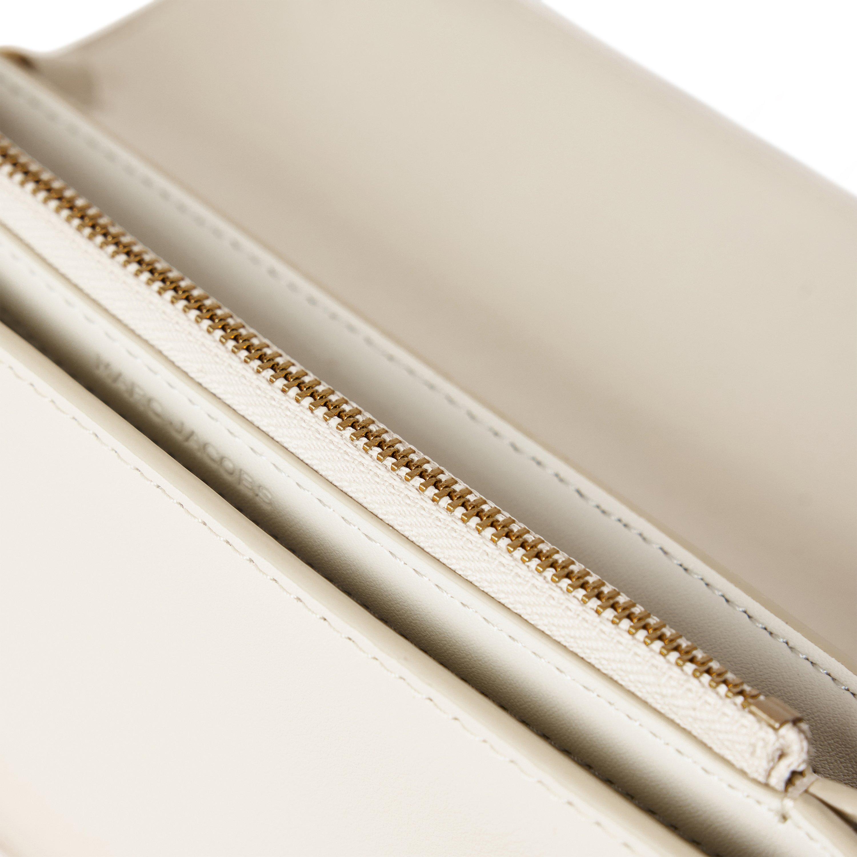 CLOUD WHITE - Marc Jacobs - Women's J Marc Chain Strap Leather Crossbody Bag - 4