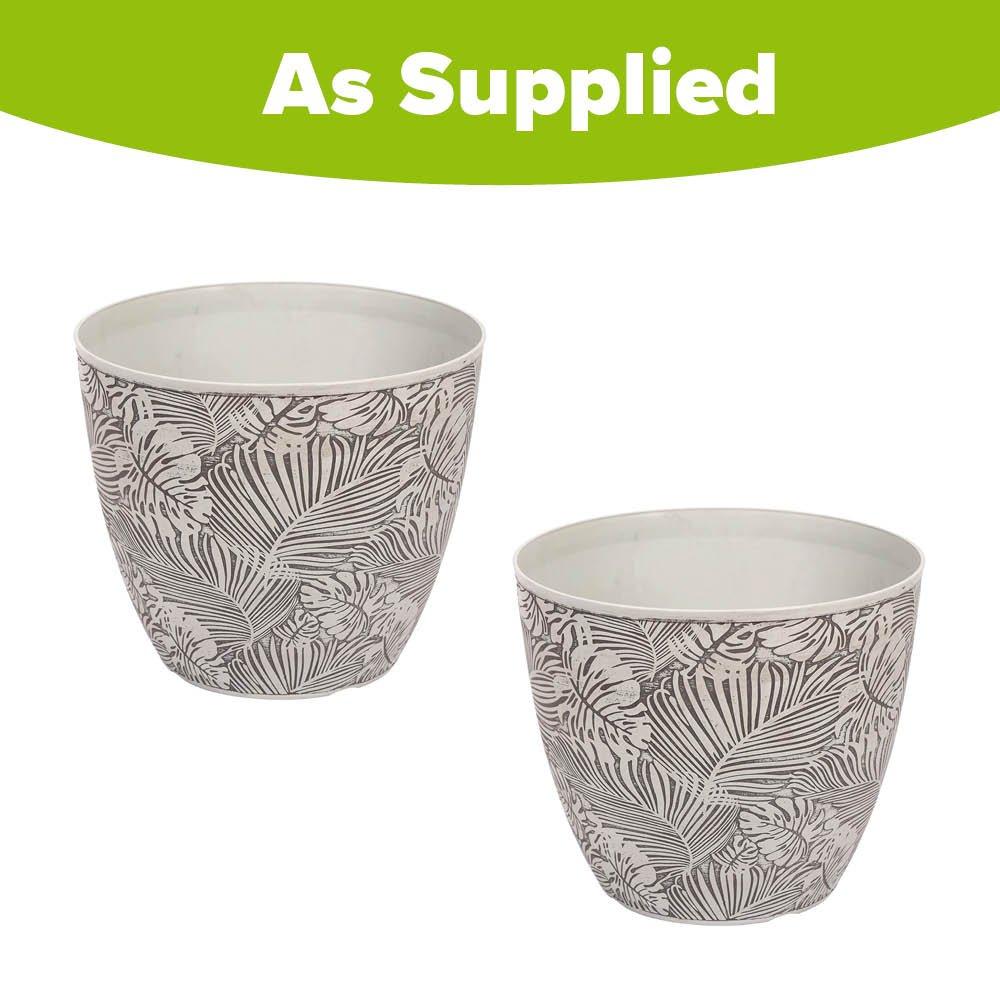 Multi - YouGarden - Pair of Monstera Planters (30cm) - 2