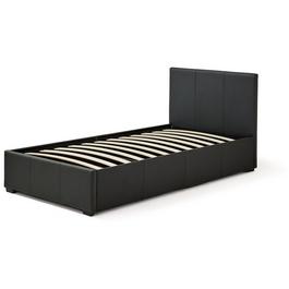 Homelife Ottoman Faux Leather Single Bed