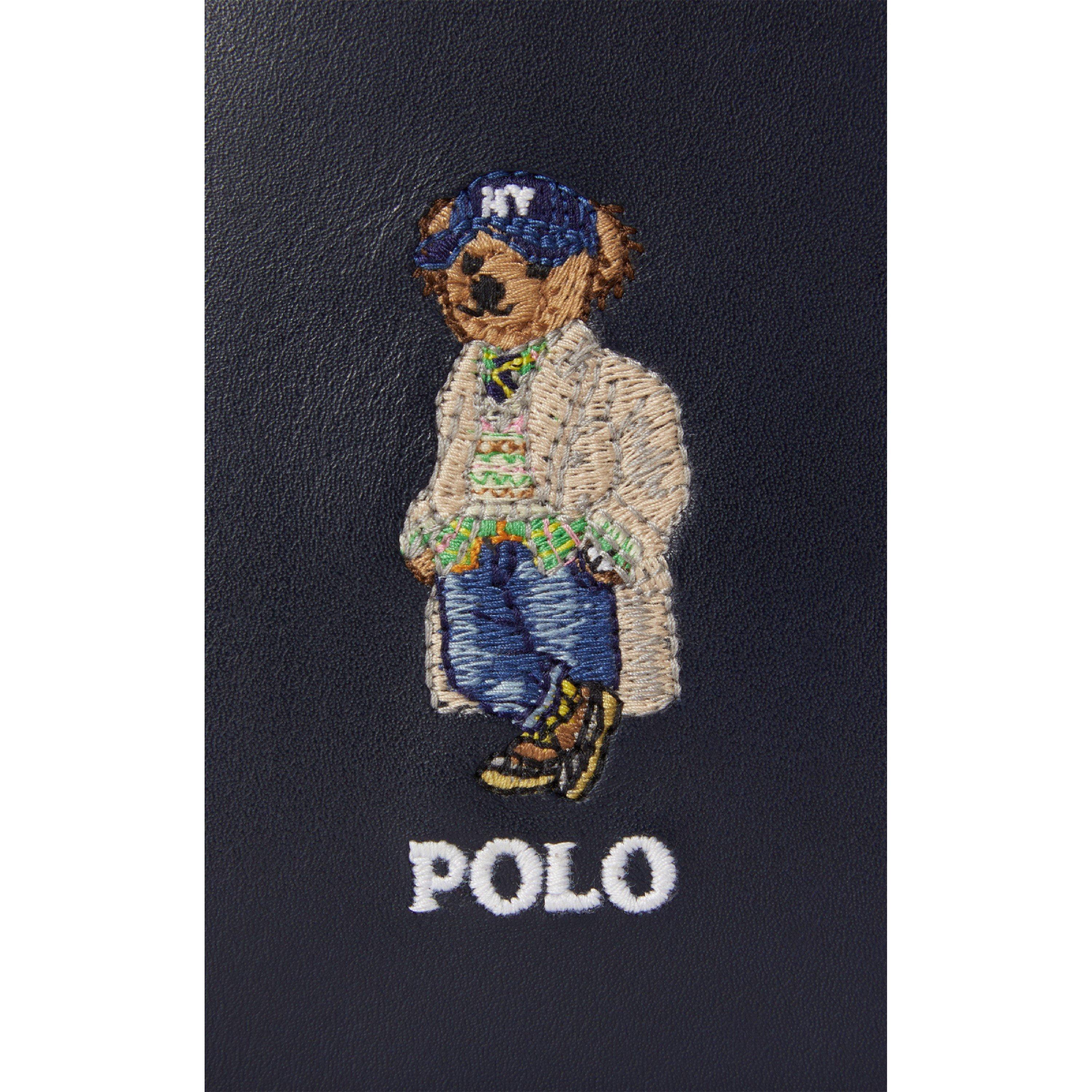Newport Navy - Polo Ralph Lauren - Polo Bear Medium Bifold Leather Wallet - 3