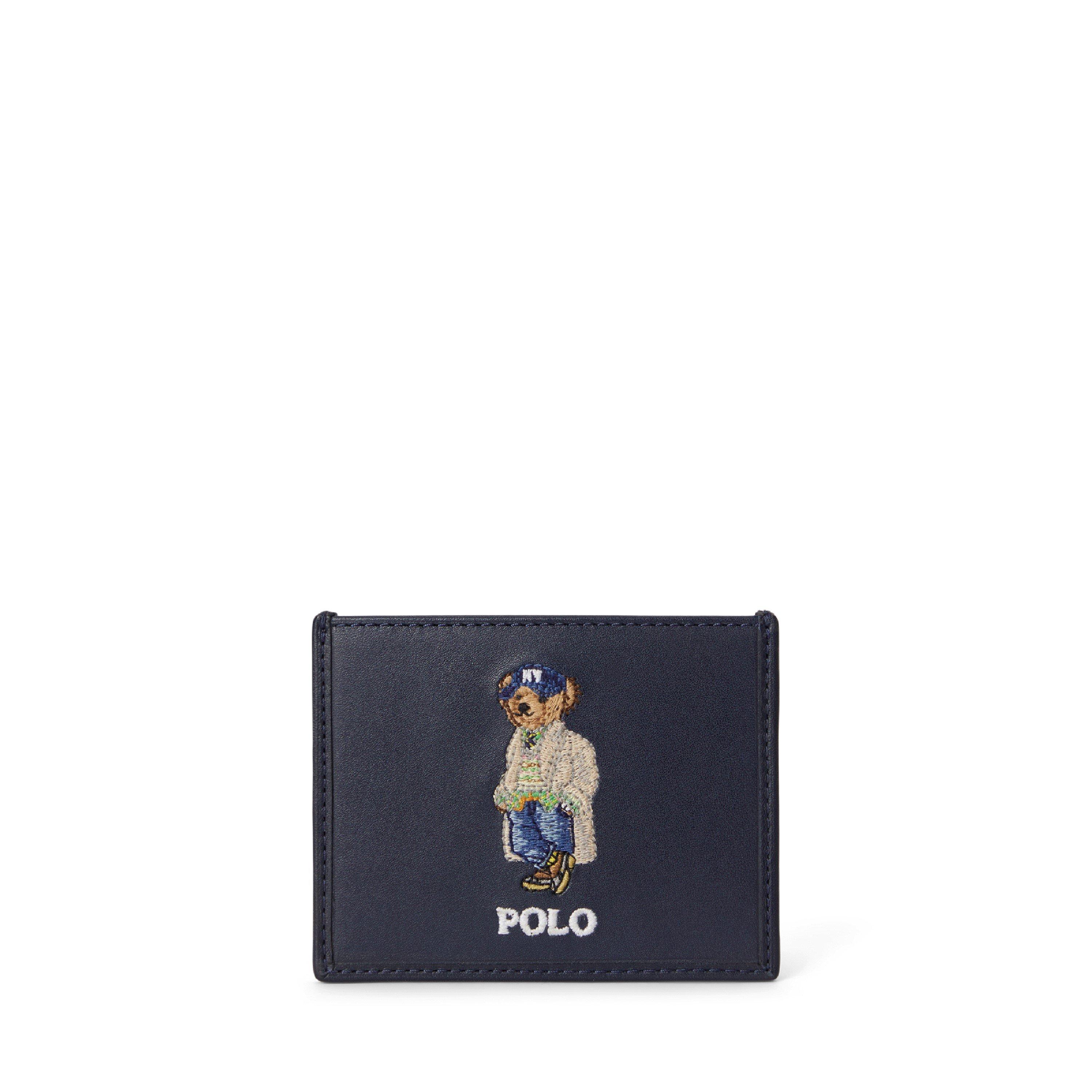 Newport Navy - Polo Ralph Lauren - Polo Bear Leather Medium Credit Card Holder - 1