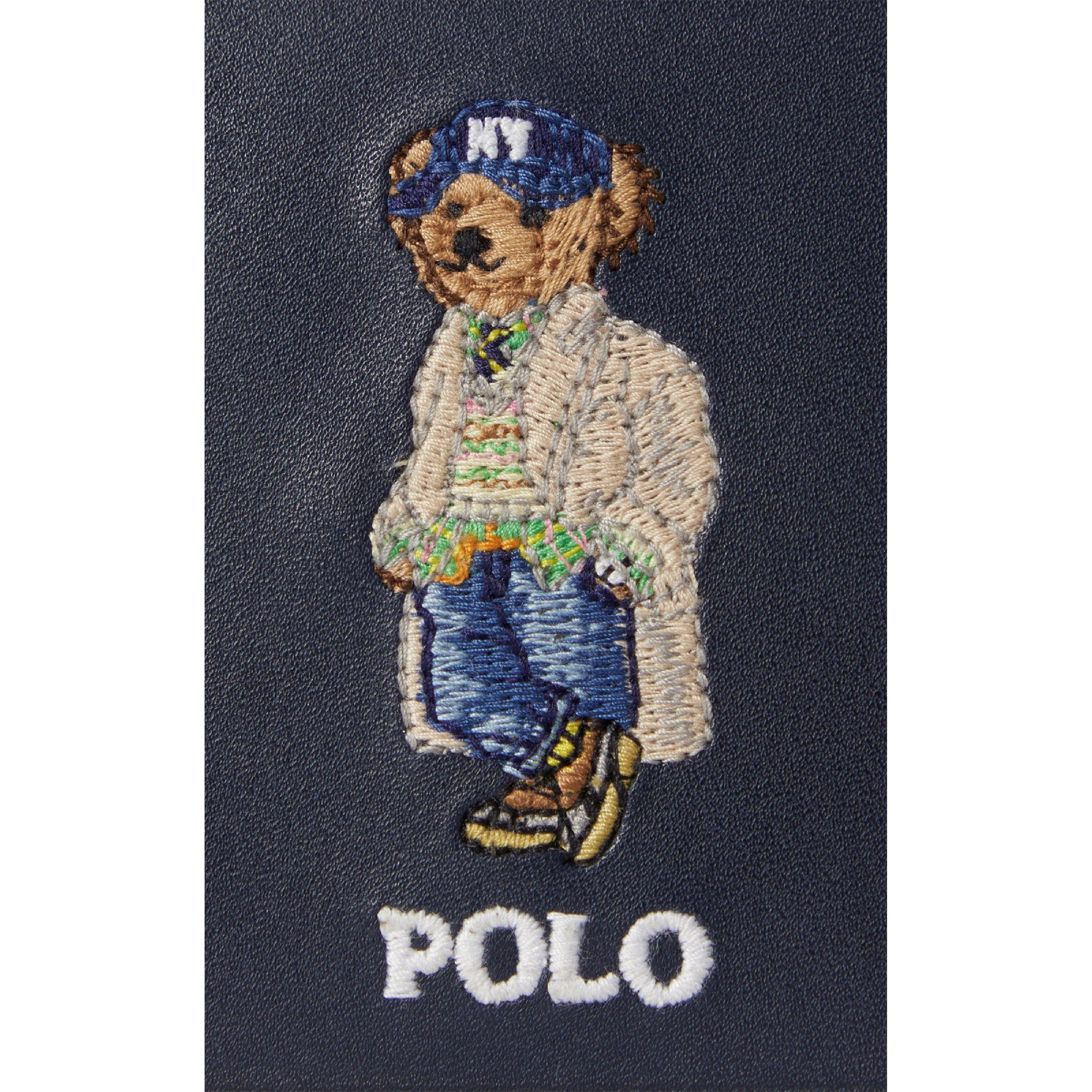 Newport Navy - Polo Ralph Lauren - Polo Bear Leather Medium Credit Card Holder - 3