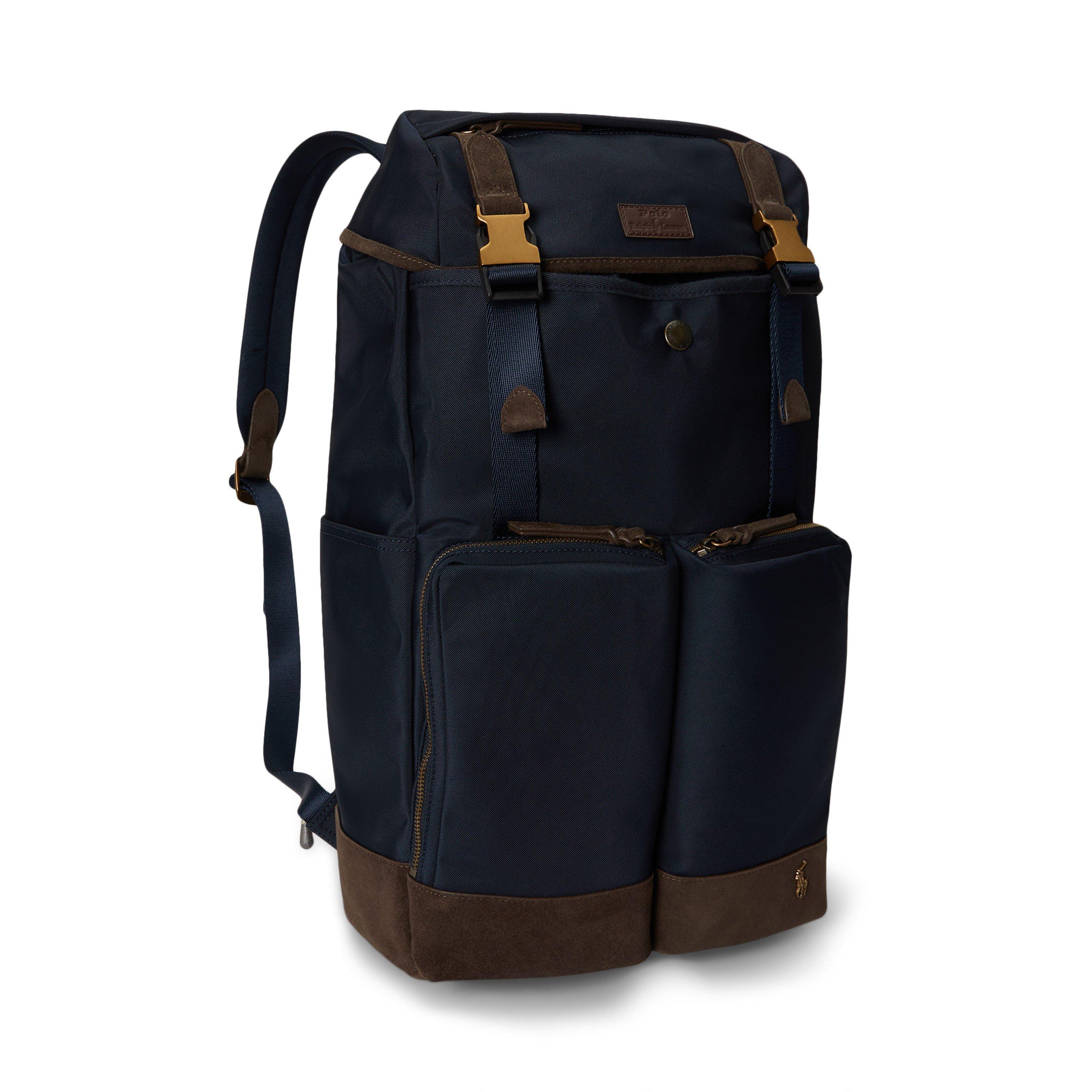 NwprtNavy/Brown - Polo Ralph Lauren - Large Backpack - 2