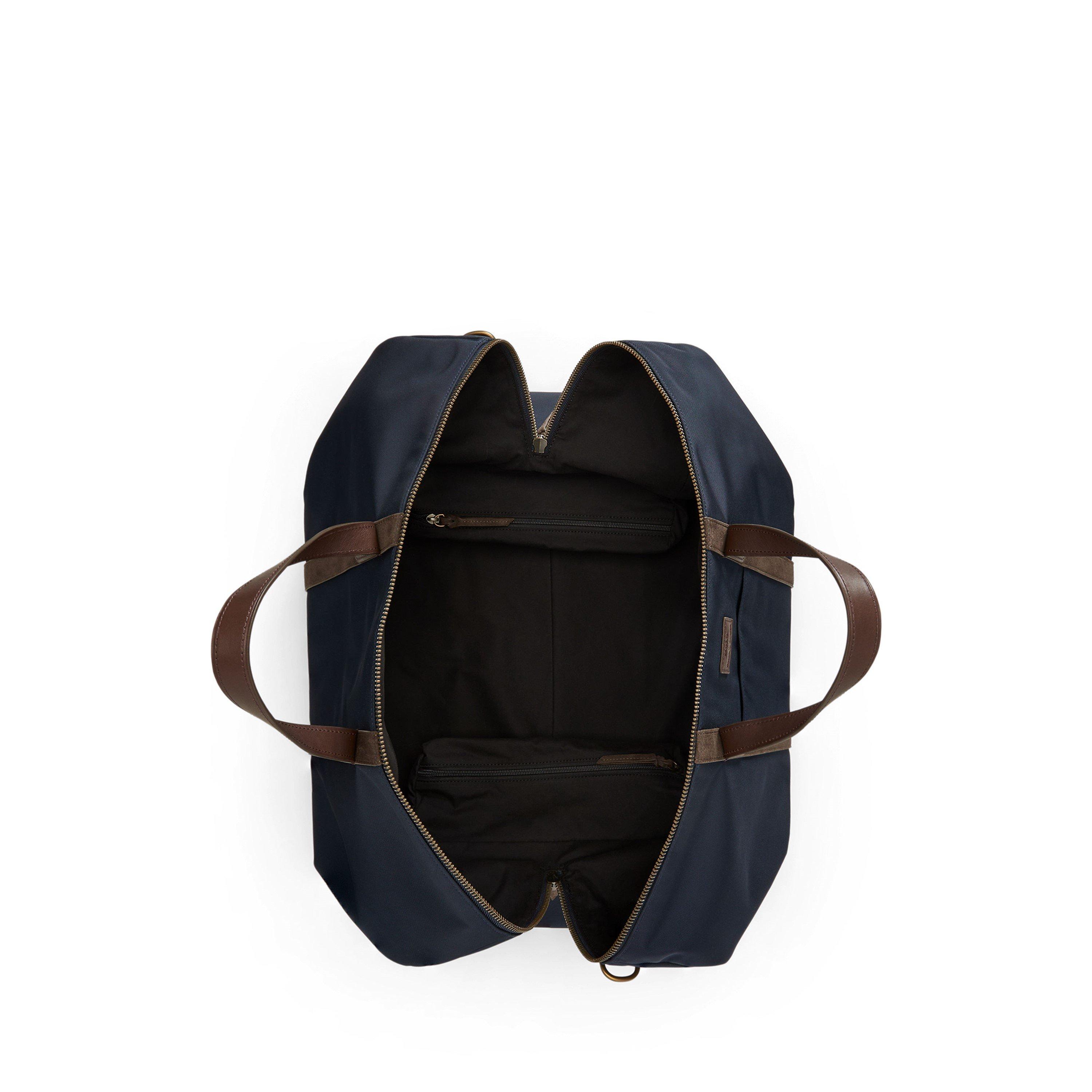 NwprtNavy/Brown - Polo Ralph Lauren - Men's Medium Duffle Cotton Holdall - 5