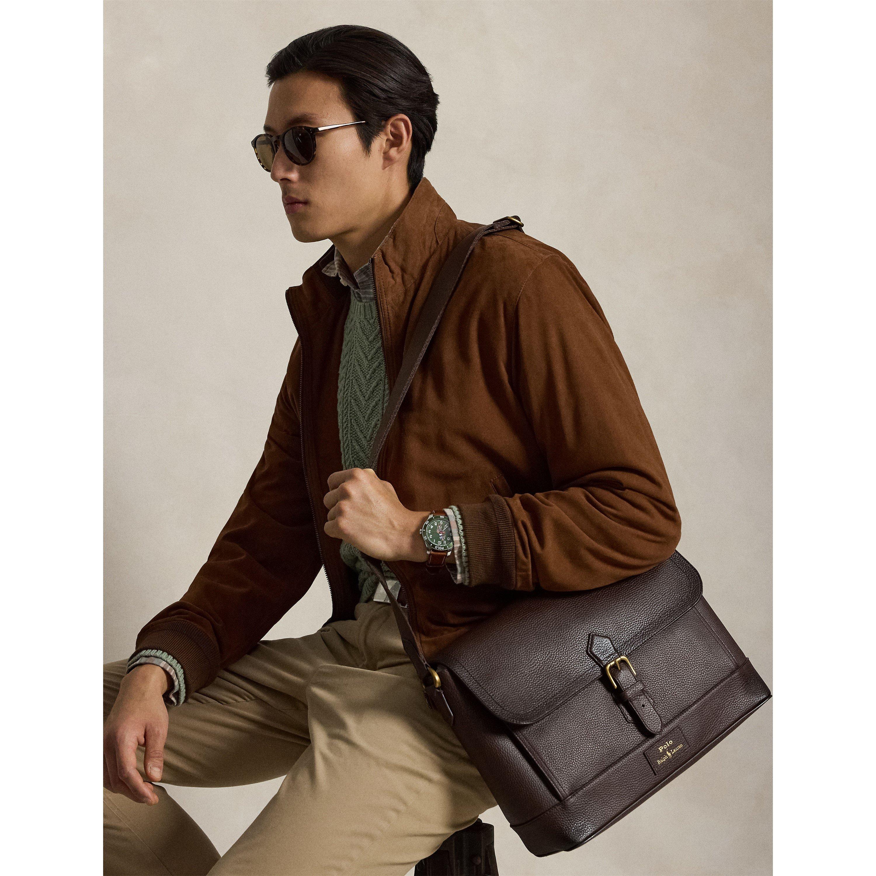 Dark Brown - Polo Ralph Lauren - Polo Lthr L Messenger 64 - 3