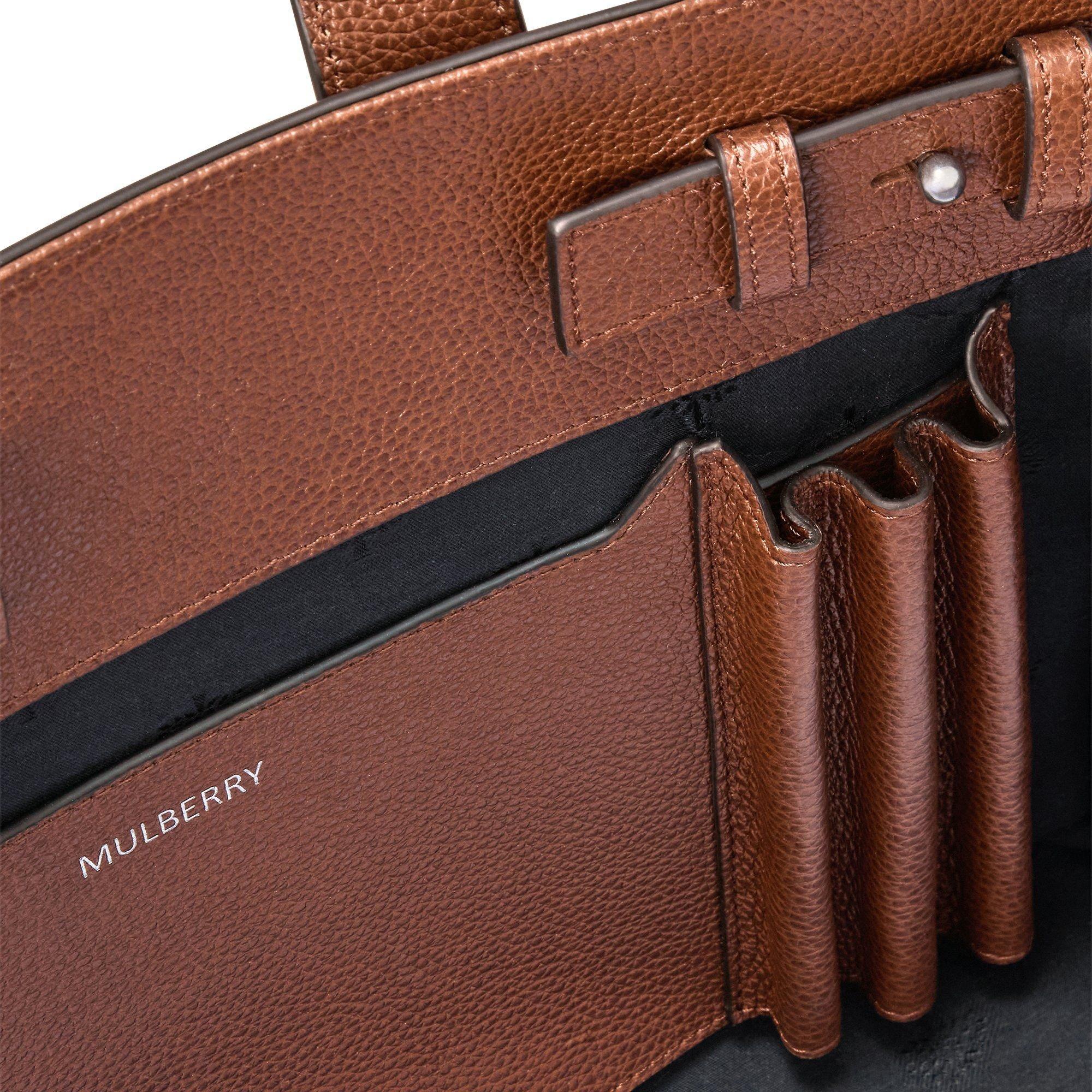 Oak - Mulberry - Heritage Piccadilly Leather Messenger Bag - 4