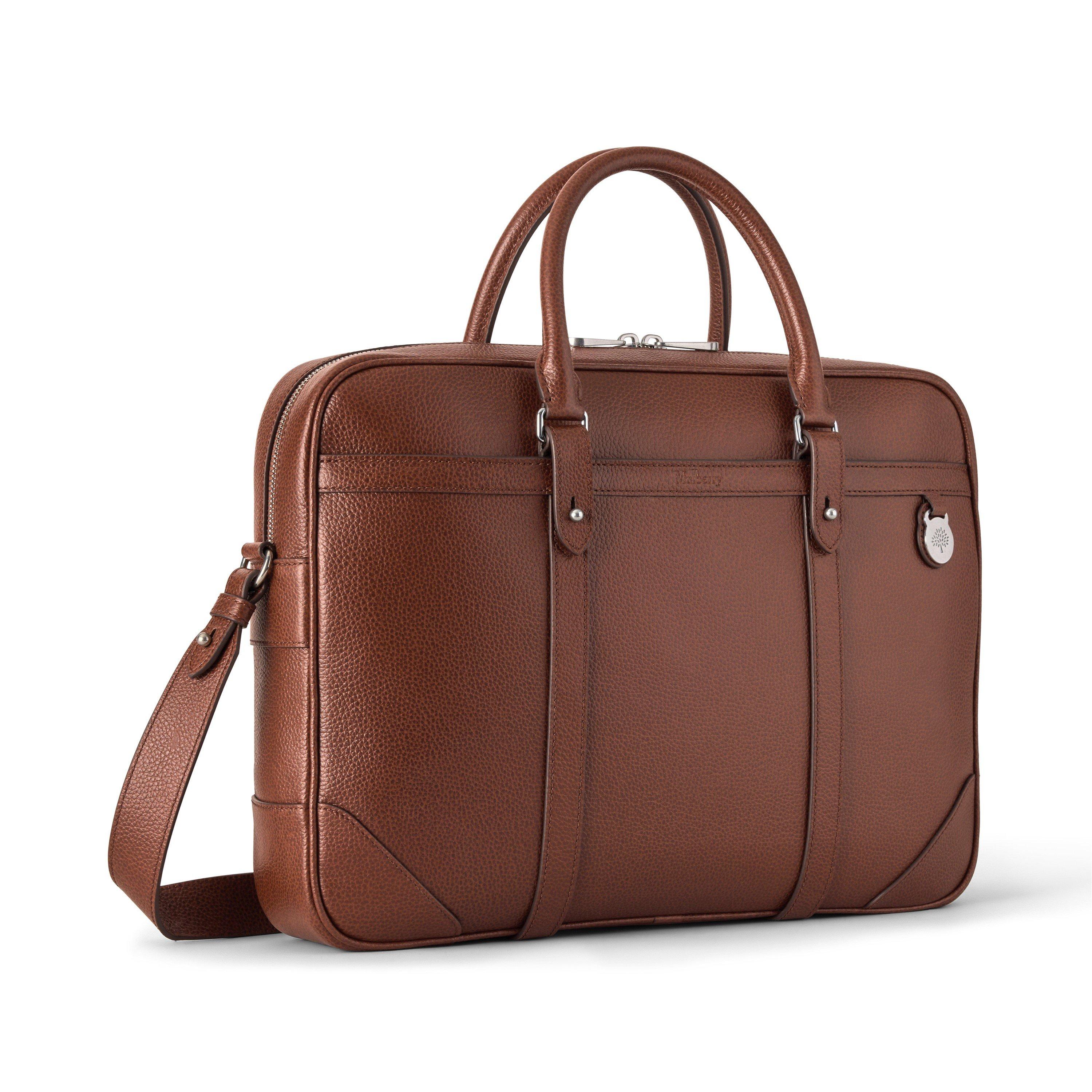 Oak - Mulberry - Heritage Leather Laptop Briefcase - 3