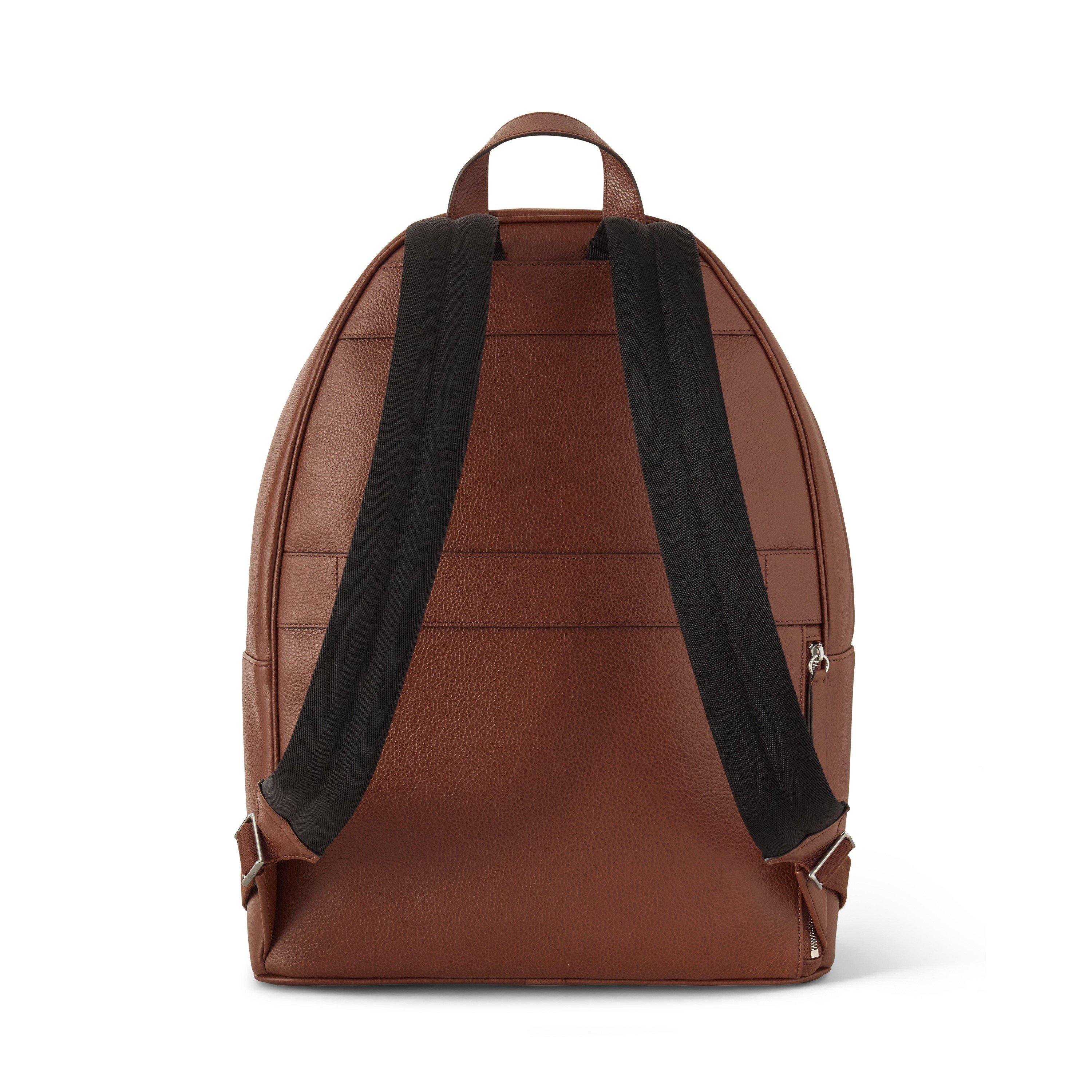 Oak - Mulberry - Heritage Leather Zipped Backpack - 2