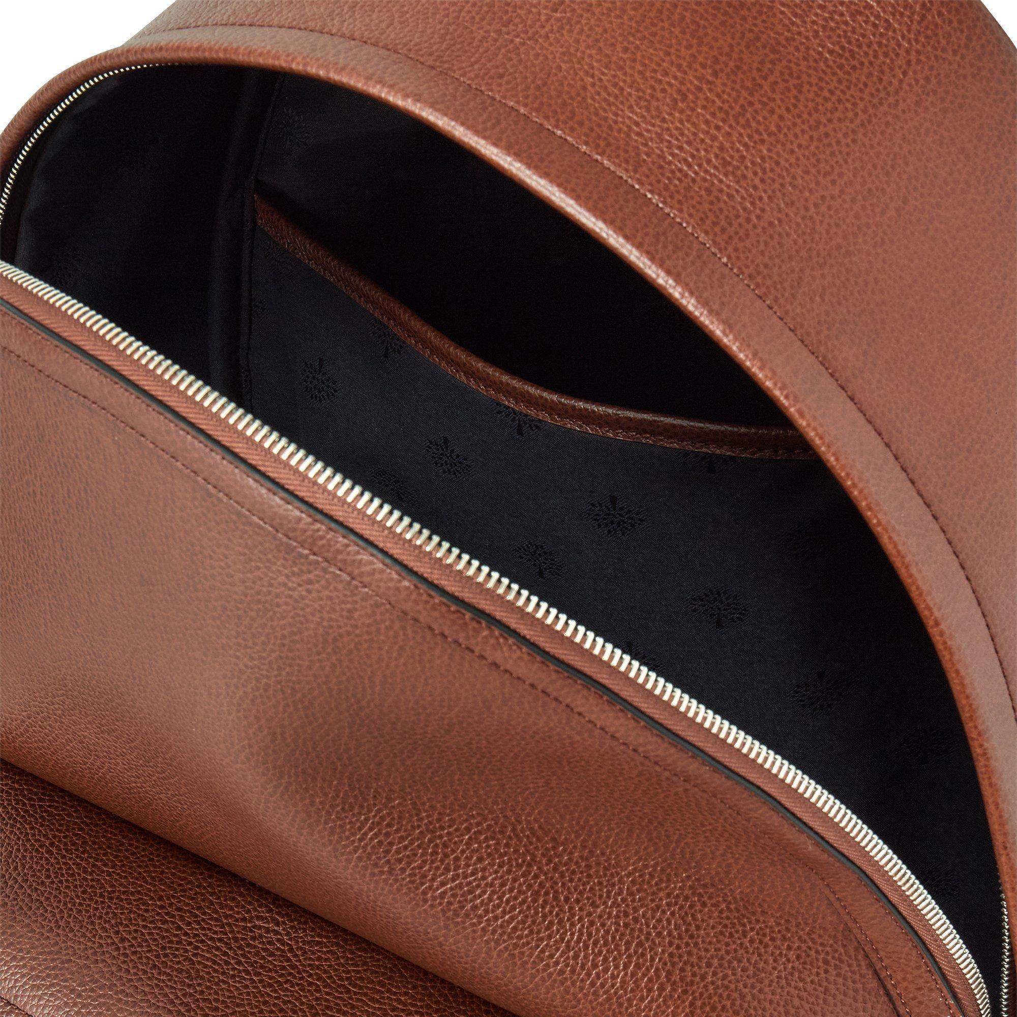 Oak - Mulberry - Heritage Leather Zipped Backpack - 5