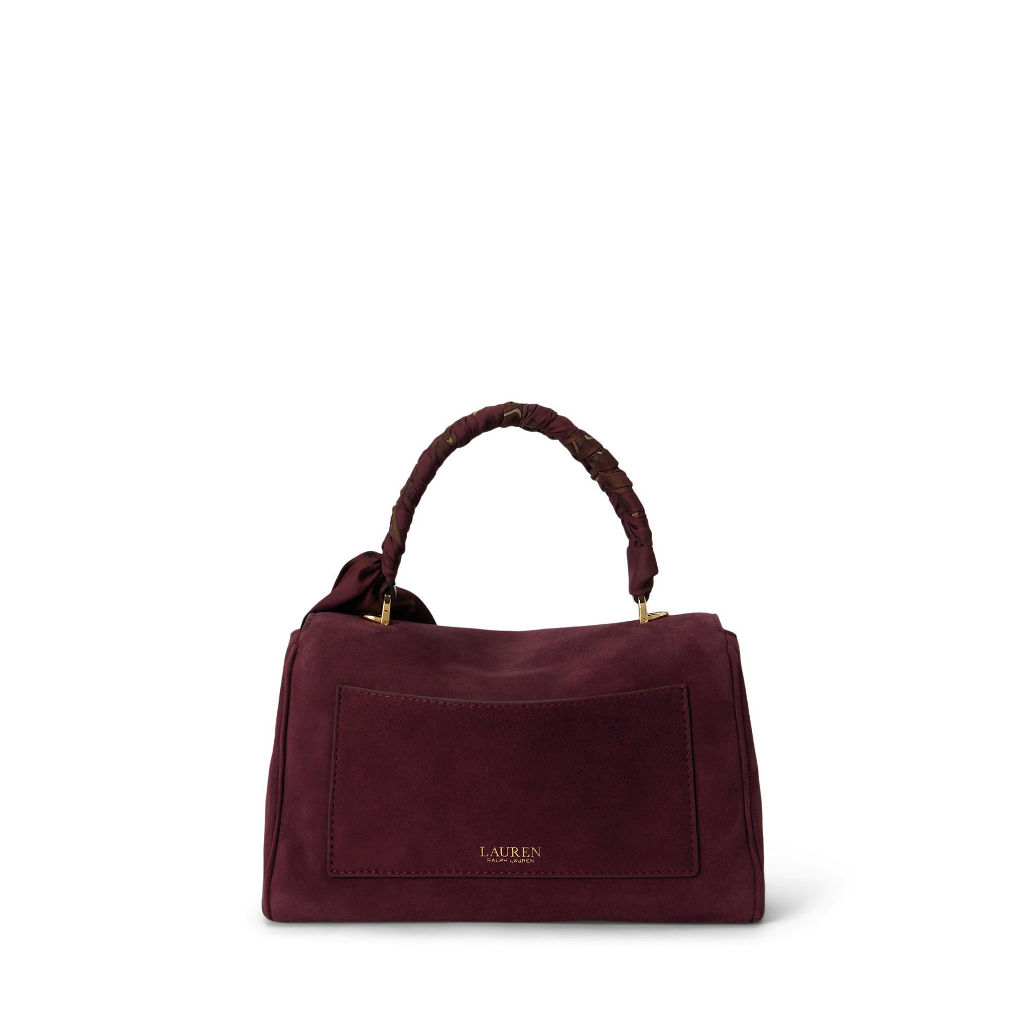 DK GRNT - Lauren by Ralph Lauren - Women's Farrah Small Leather Satchel - 2